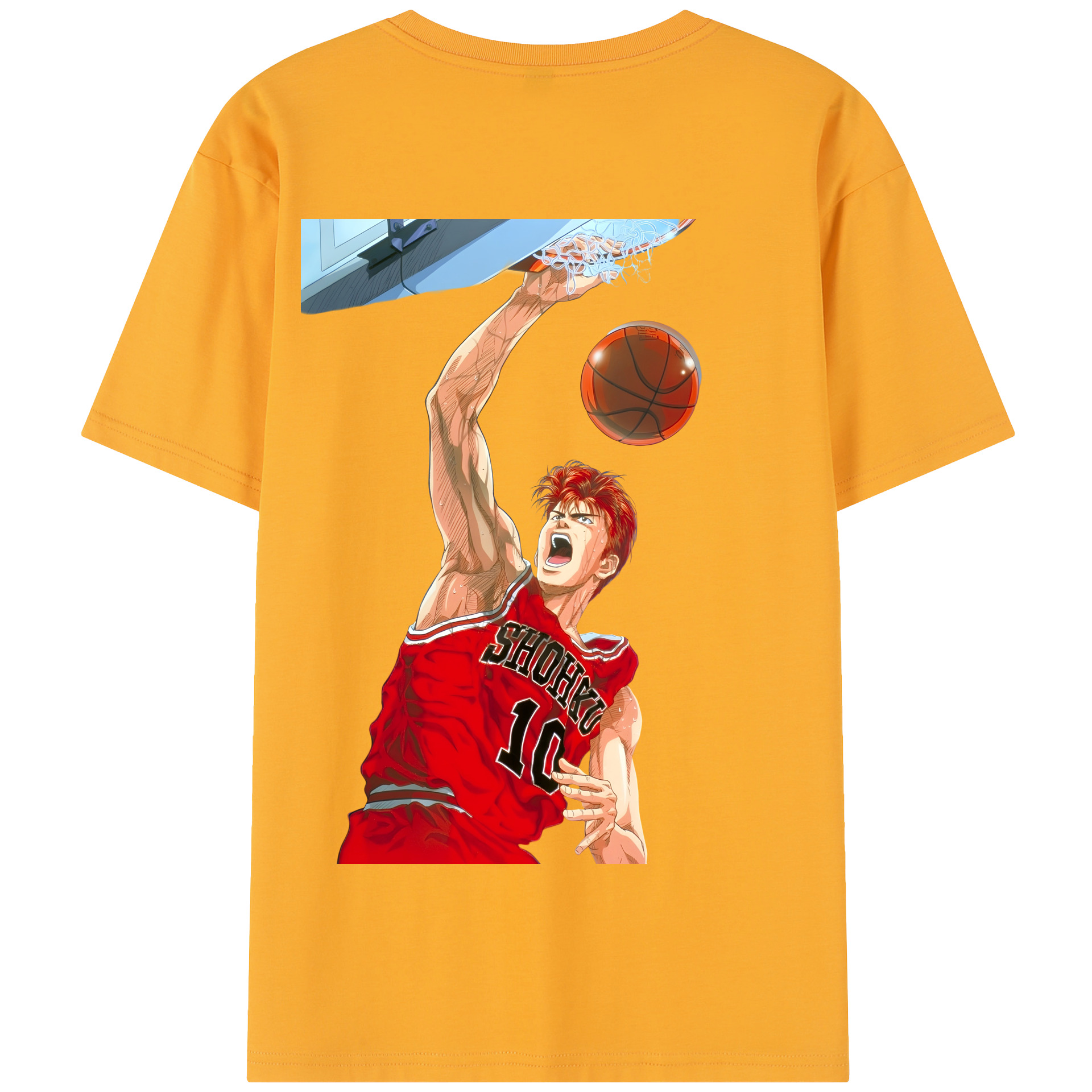 SLAM DUNK／スラムダンク 綿100％半袖Tシャツ（背面プリント）