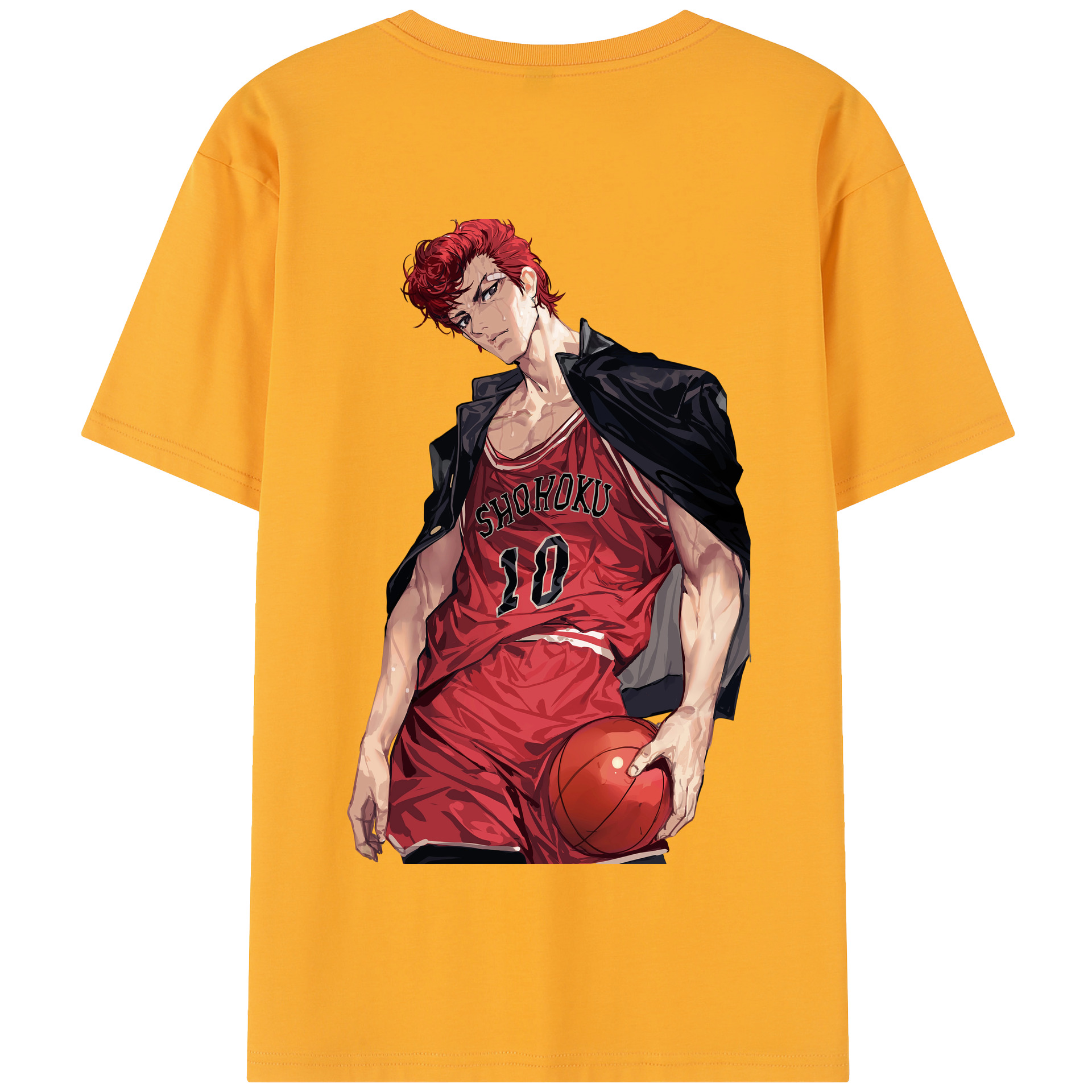 SLAM DUNK／スラムダンク 綿100％半袖Tシャツ（背面プリント）