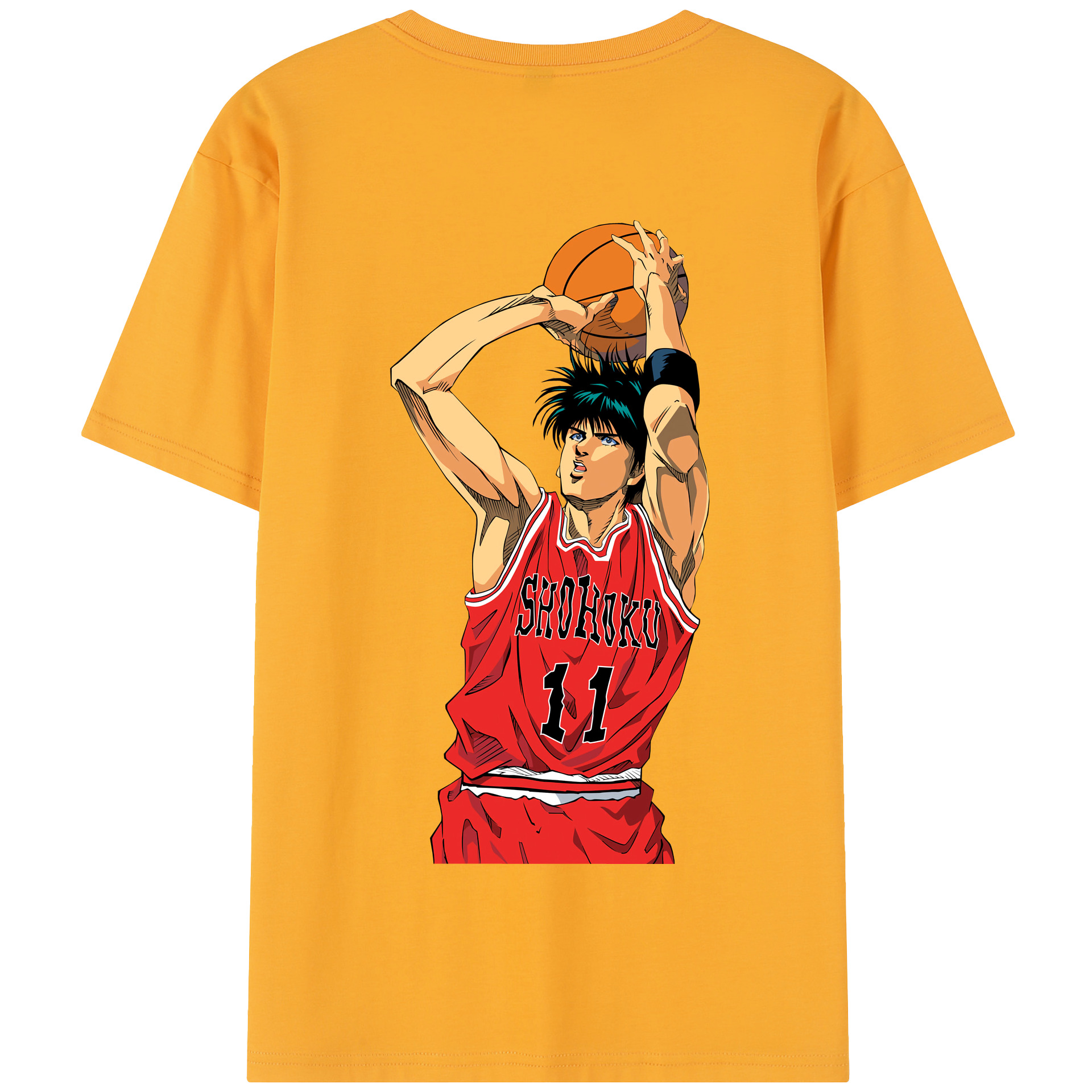 SLAM DUNK／スラムダンク 綿100％半袖Tシャツ（背面プリント）