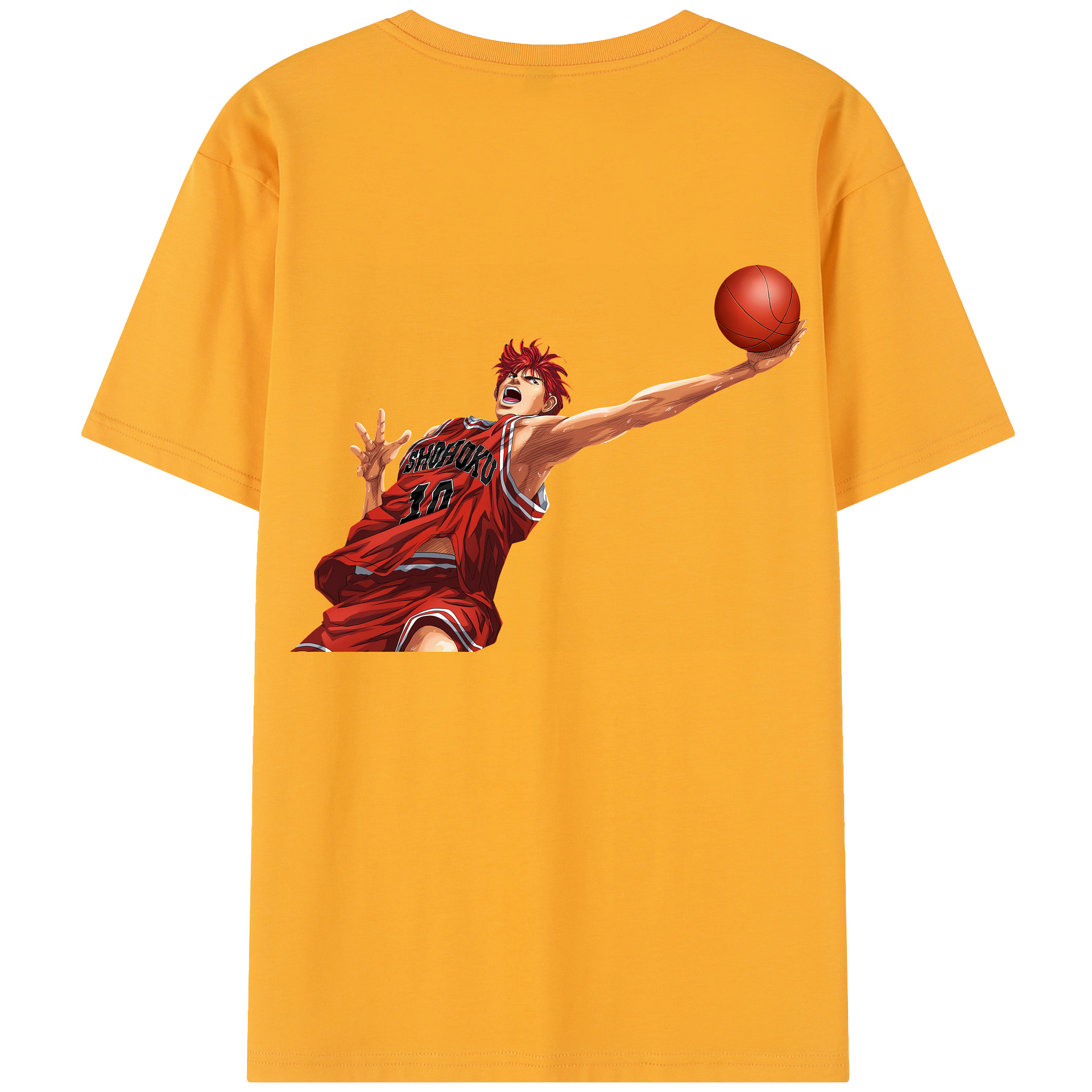SLAM DUNK／スラムダンク 綿100％半袖Tシャツ（背面プリント）