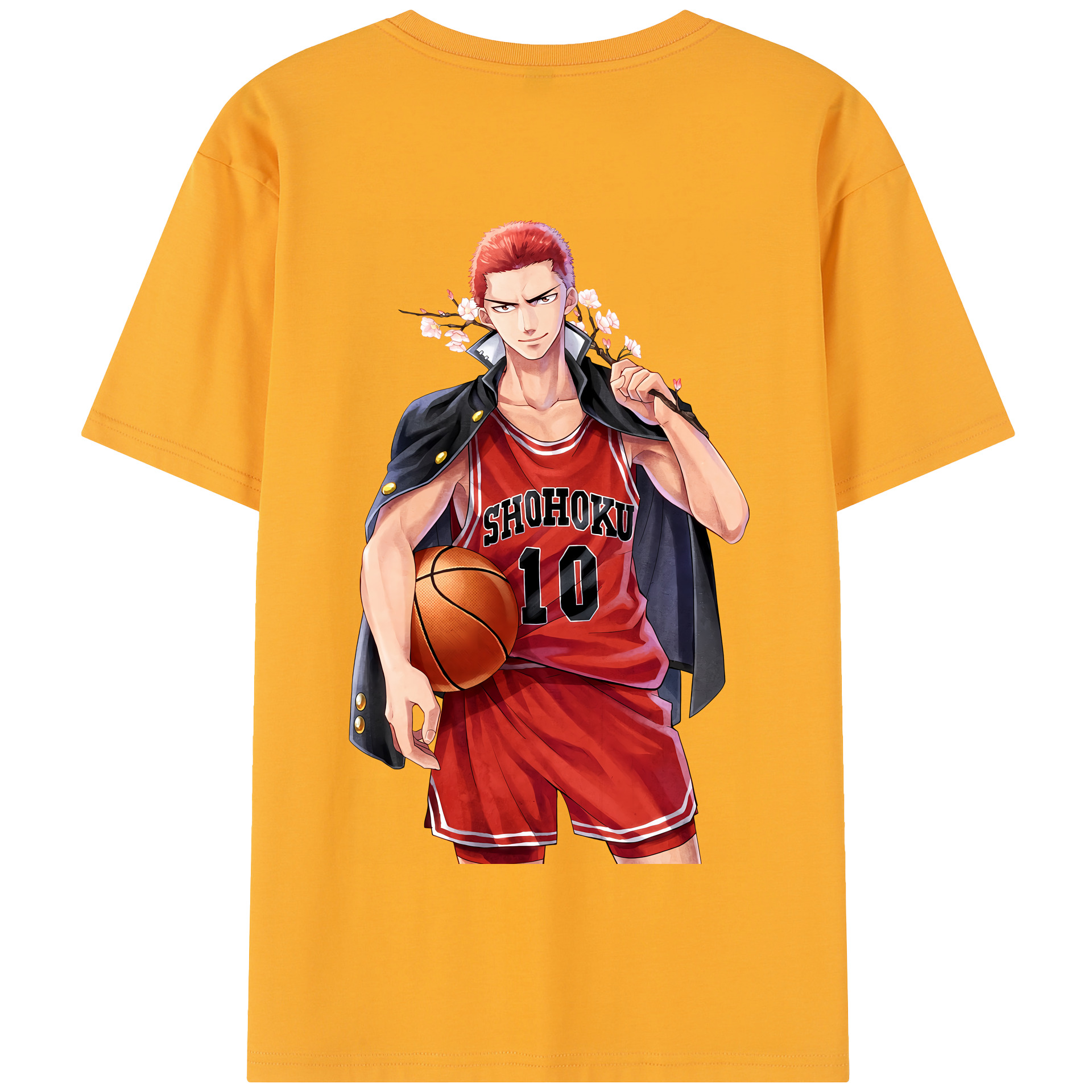 SLAM DUNK／スラムダンク 綿100％半袖Tシャツ（背面プリント）