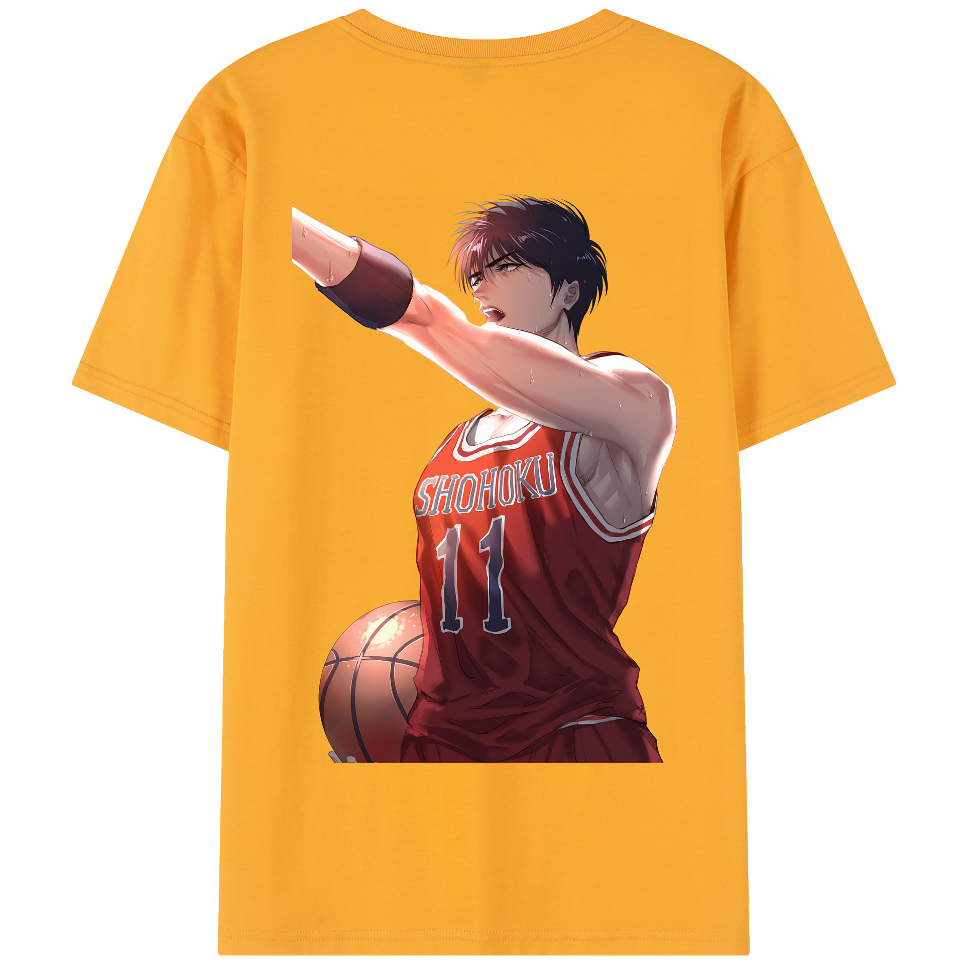 SLAM DUNK／スラムダンク 綿100％半袖Tシャツ（背面プリント）