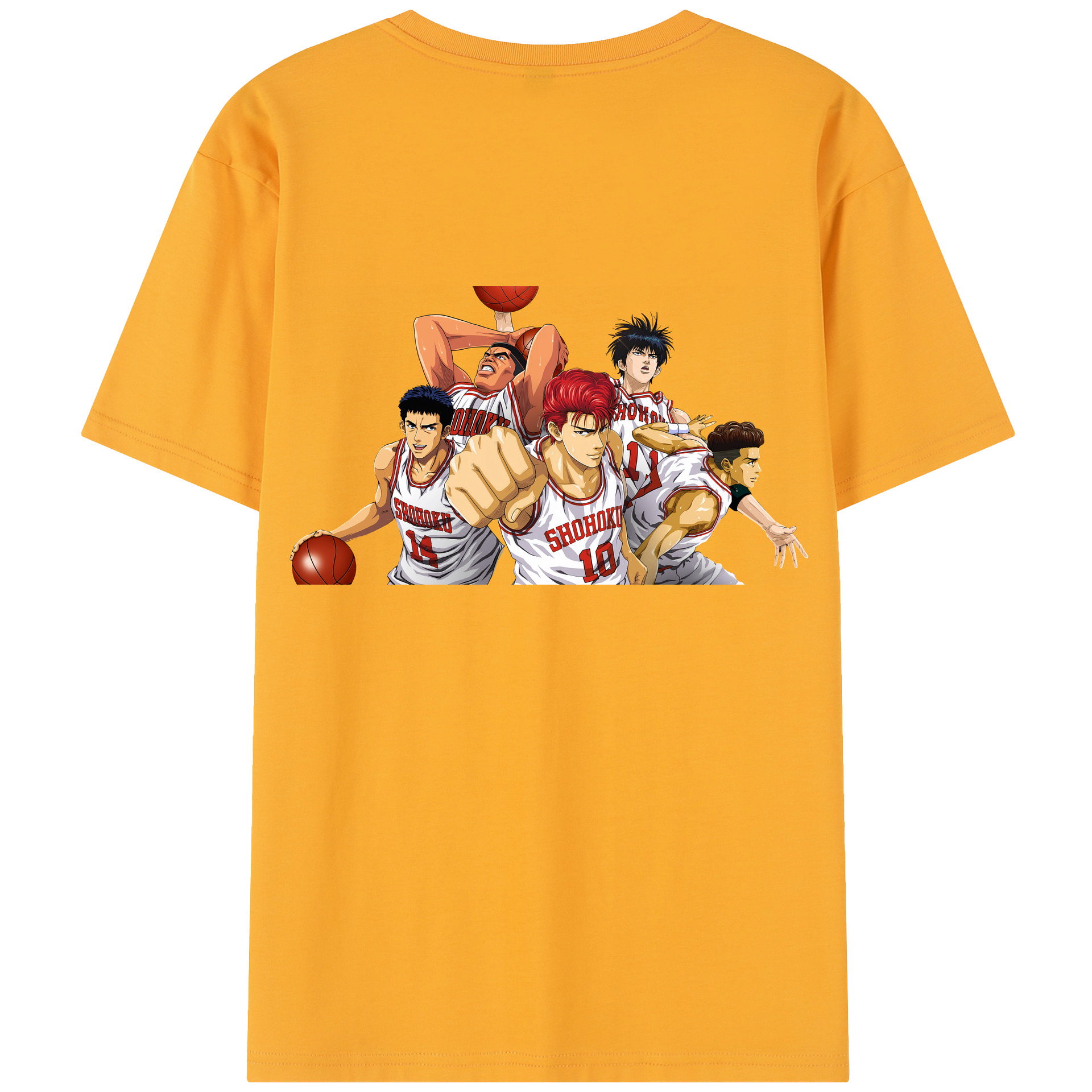 SLAM DUNK／スラムダンク 綿100％半袖Tシャツ（背面プリント）