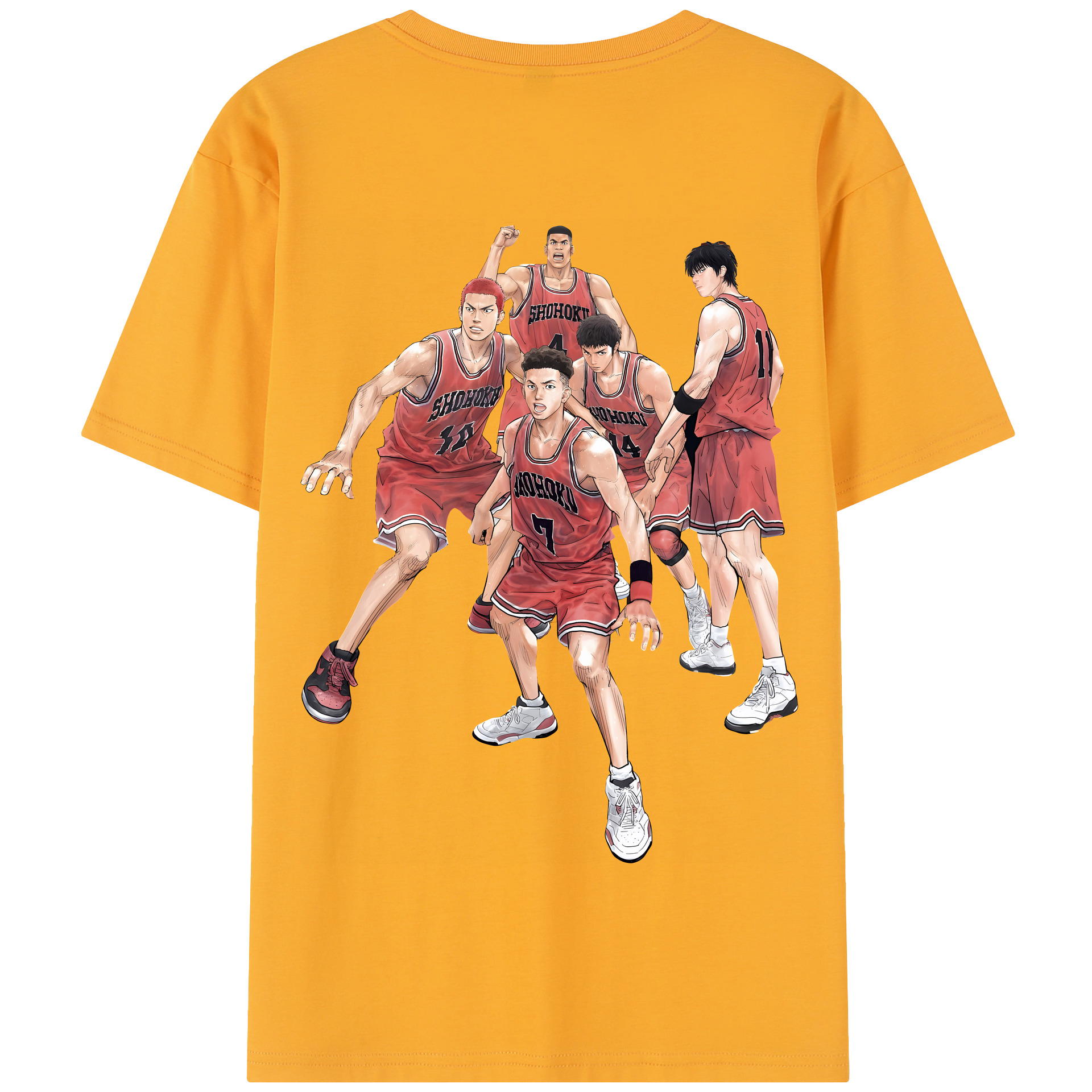 SLAM DUNK／スラムダンク 綿100％半袖Tシャツ（背面プリント）