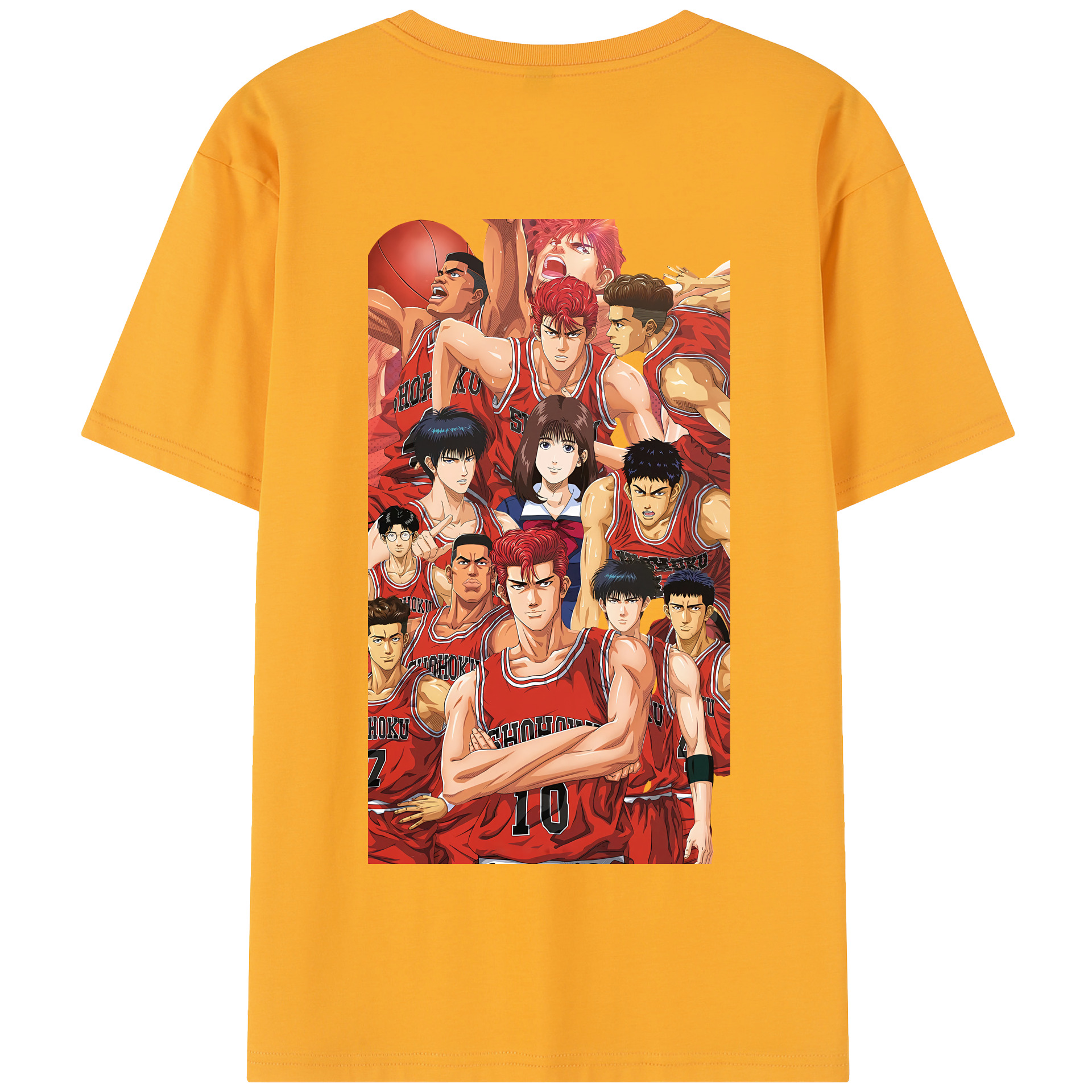 SLAM DUNK／スラムダンク 綿100％半袖Tシャツ（背面プリント）