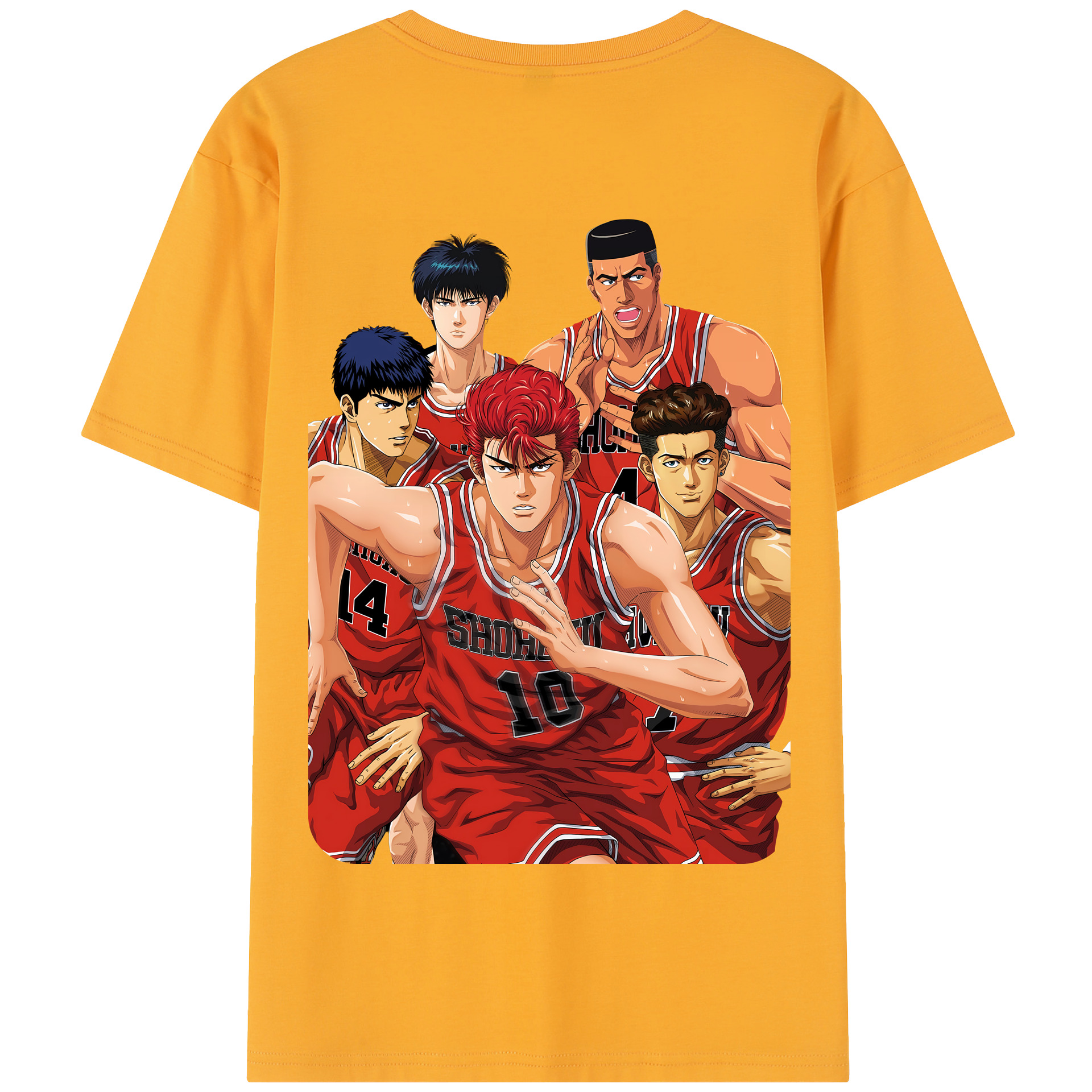 SLAM DUNK／スラムダンク 綿100％半袖Tシャツ（背面プリント）