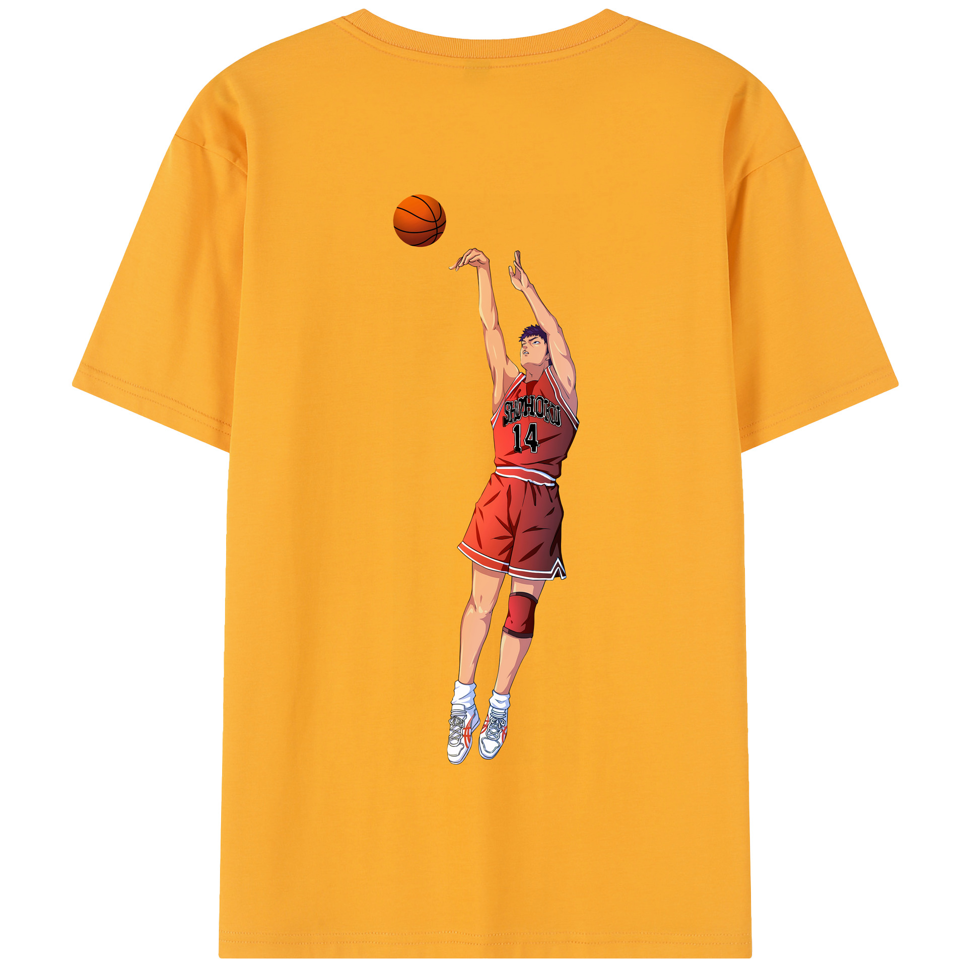 SLAM DUNK／スラムダンク 綿100％半袖Tシャツ（背面プリント）