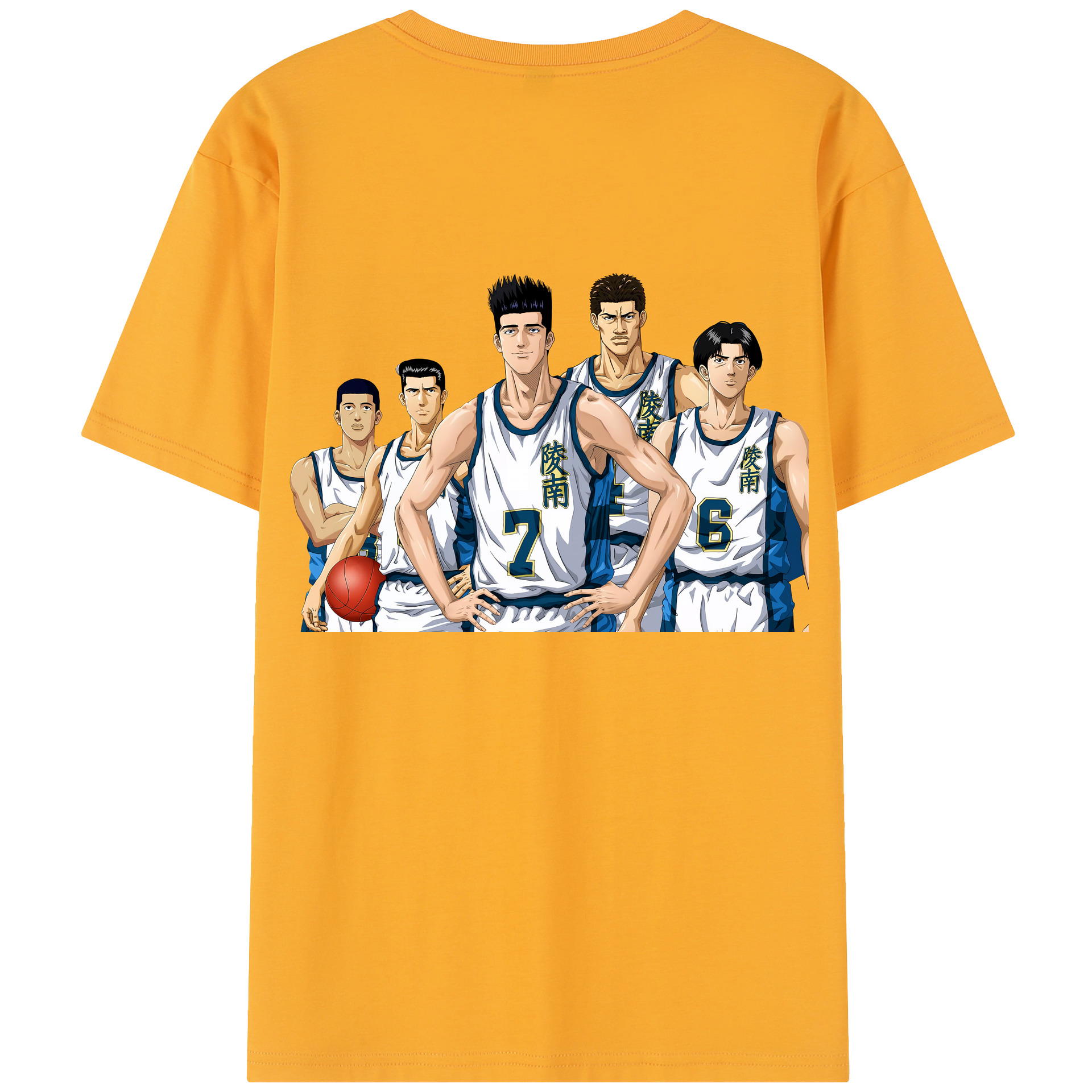 SLAM DUNK／スラムダンク 綿100％半袖Tシャツ（背面プリント）