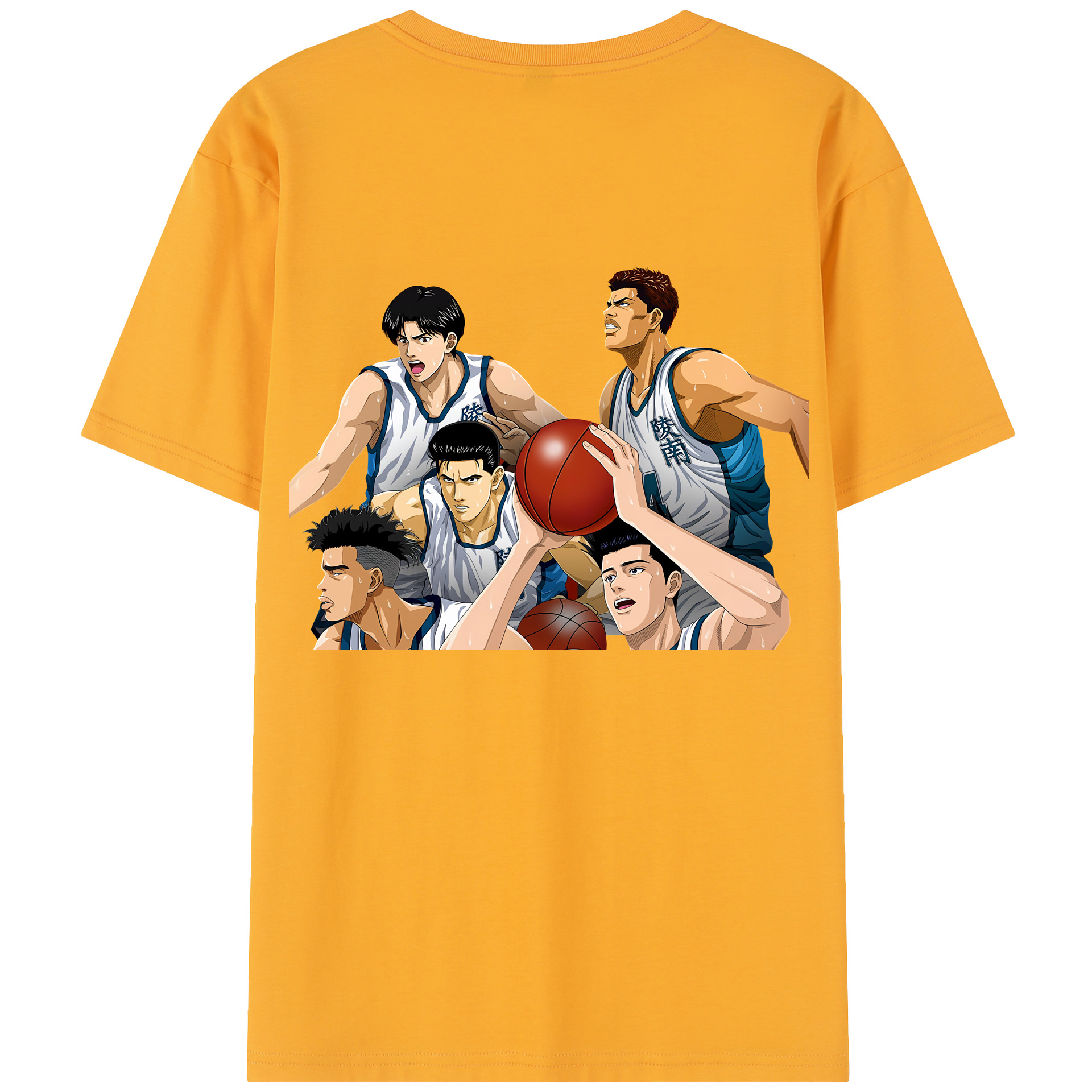 SLAM DUNK／スラムダンク 綿100％半袖Tシャツ（背面プリント）