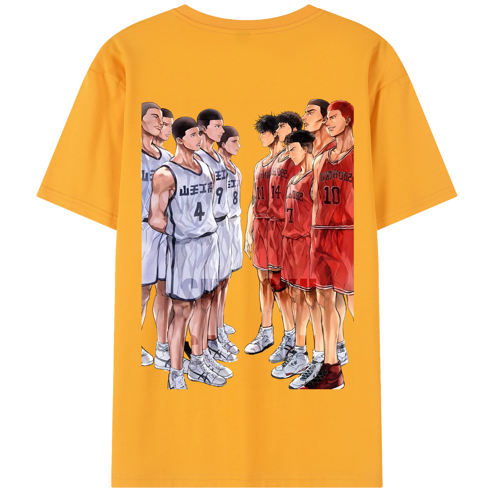 SLAM DUNK／スラムダンク 綿100％半袖Tシャツ（背面プリント）