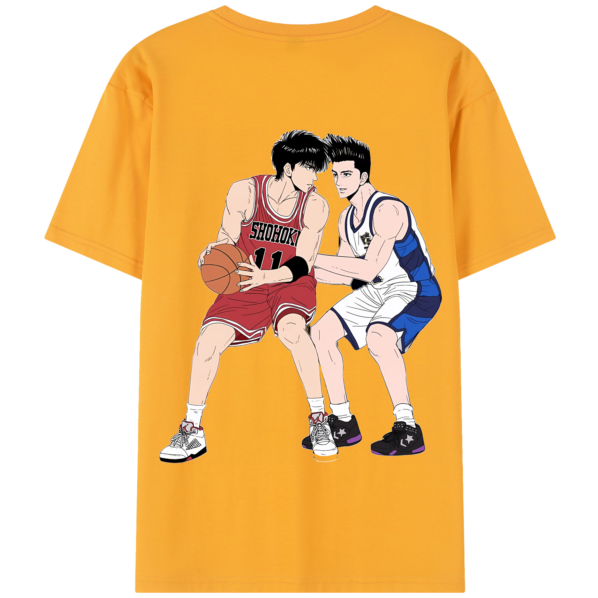 SLAM DUNK／スラムダンク 綿100％半袖Tシャツ（背面プリント）