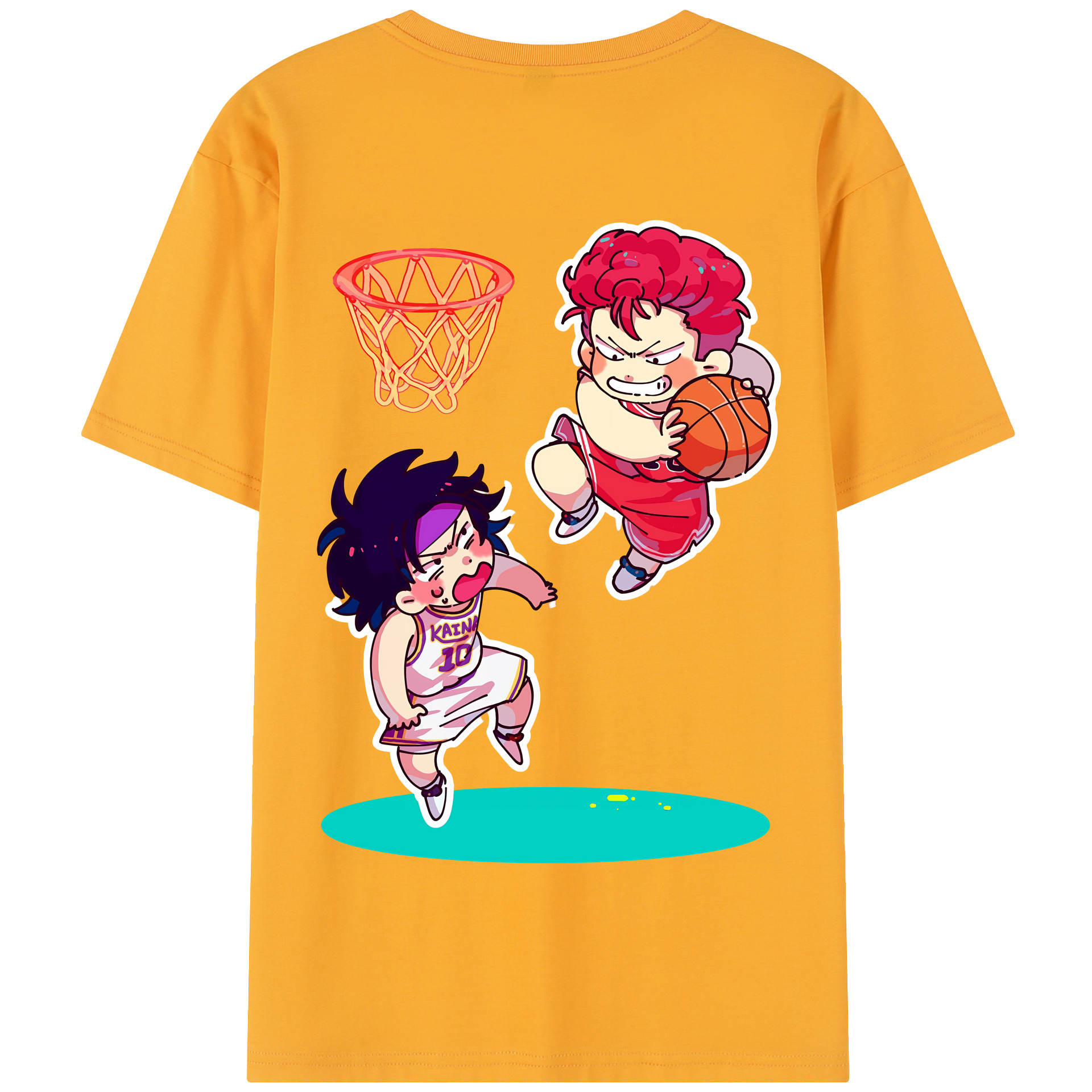 SLAM DUNK／スラムダンク 綿100％半袖Tシャツ（背面プリント）