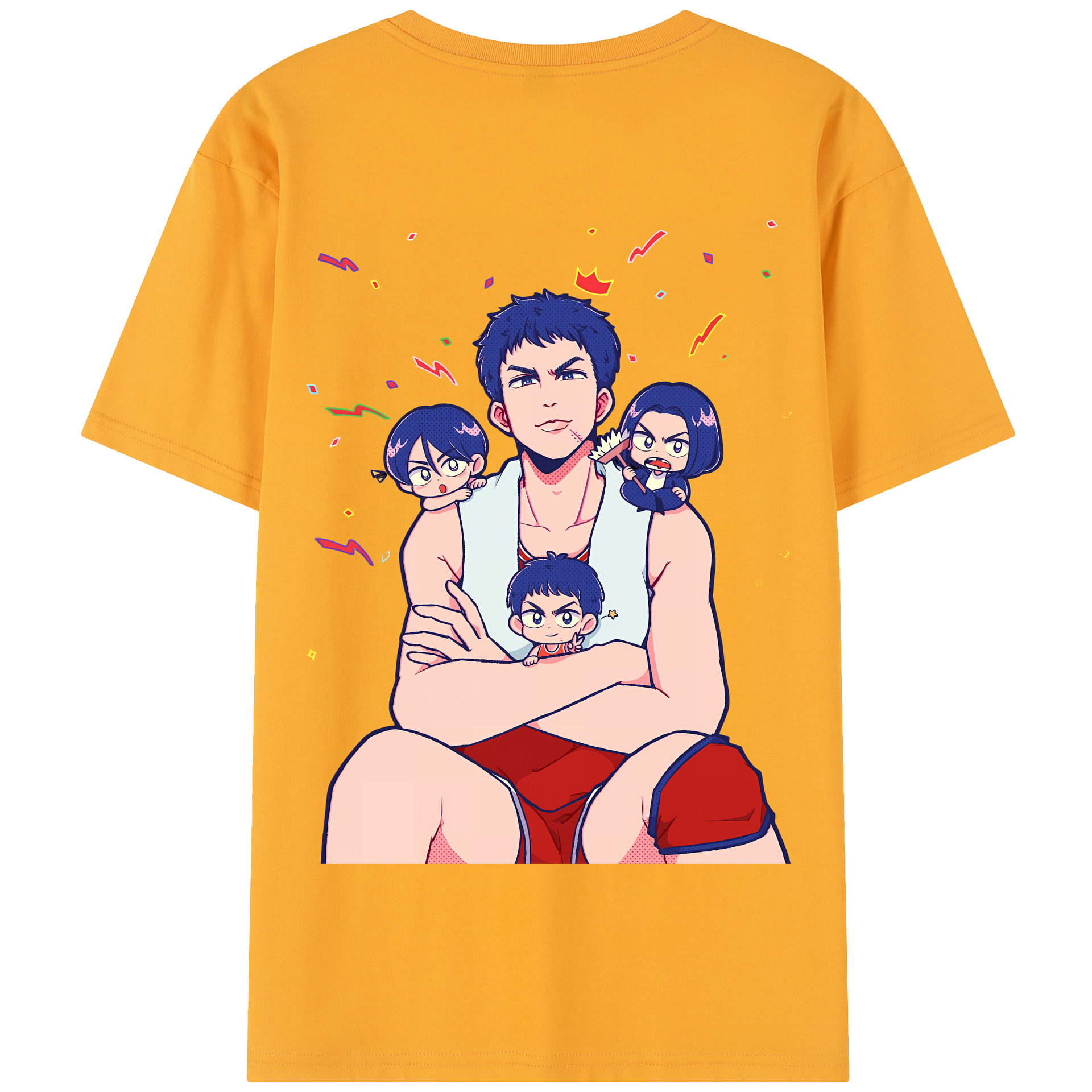SLAM DUNK／スラムダンク 綿100％半袖Tシャツ（背面プリント）
