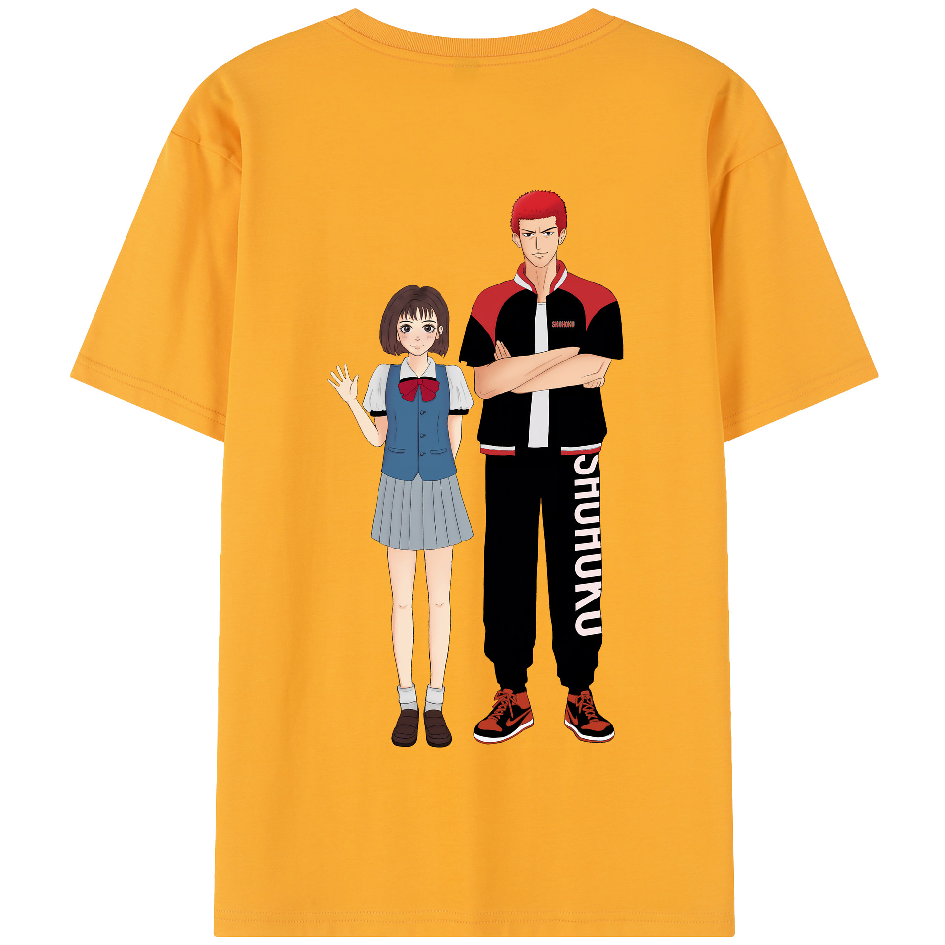 SLAM DUNK／スラムダンク 綿100％半袖Tシャツ（背面プリント）