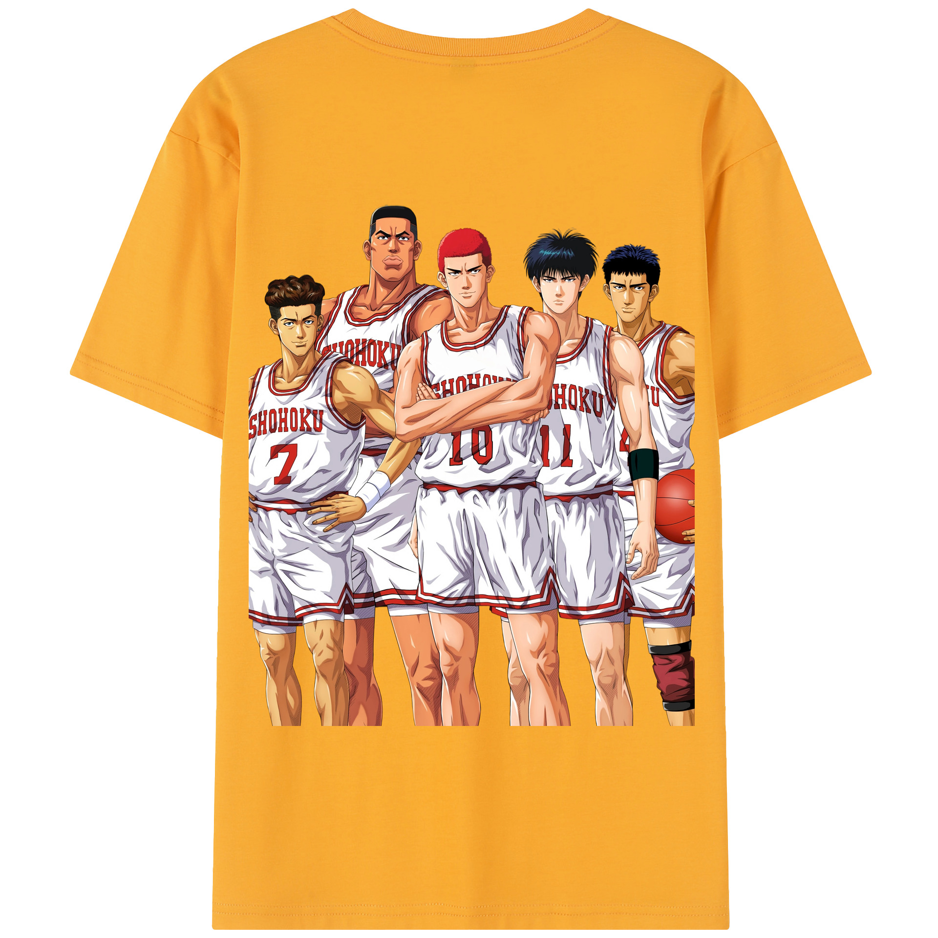 SLAM DUNK／スラムダンク 綿100％半袖Tシャツ（背面プリント）