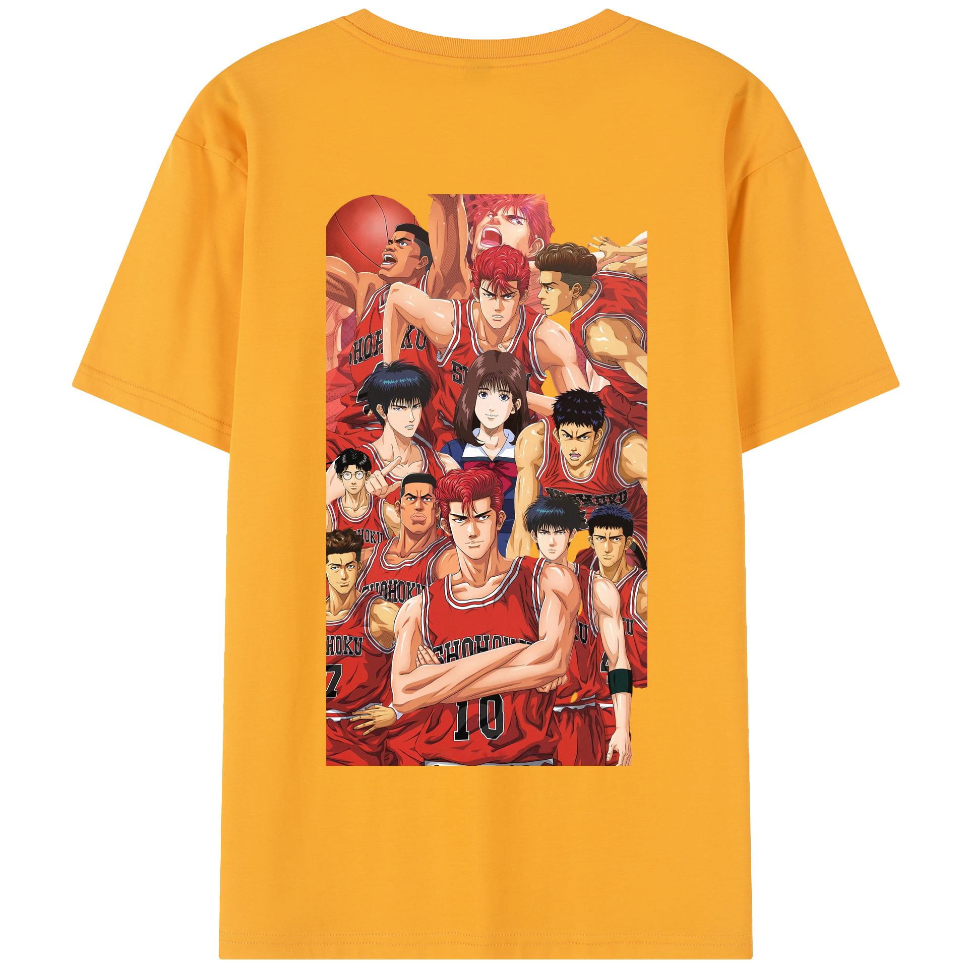 SLAM DUNK／スラムダンク 綿100％半袖Tシャツ（背面プリント）