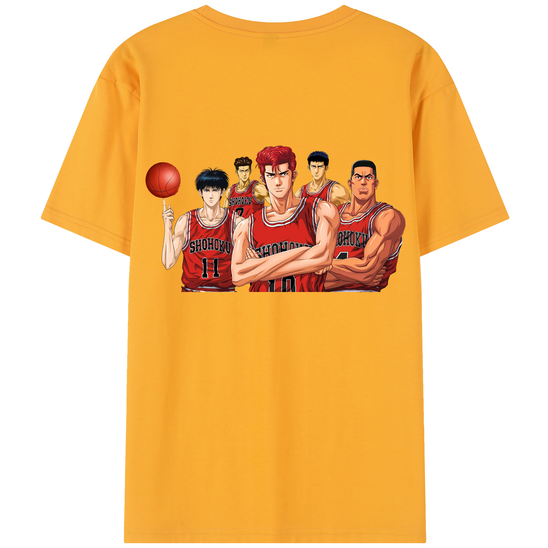 SLAM DUNK／スラムダンク 綿100％半袖Tシャツ（背面プリント）