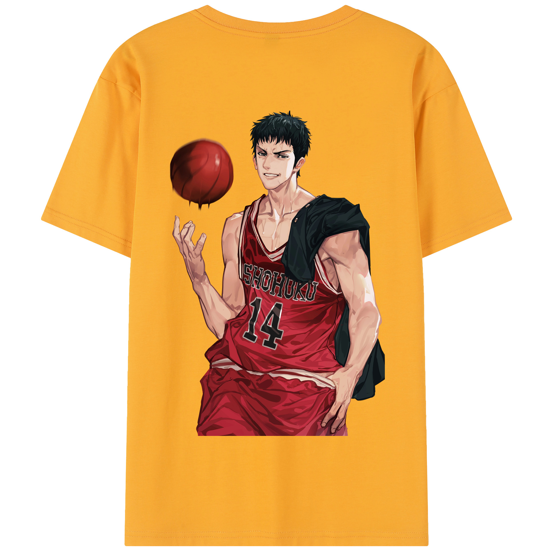 SLAM DUNK／スラムダンク 綿100％半袖Tシャツ（背面プリント）