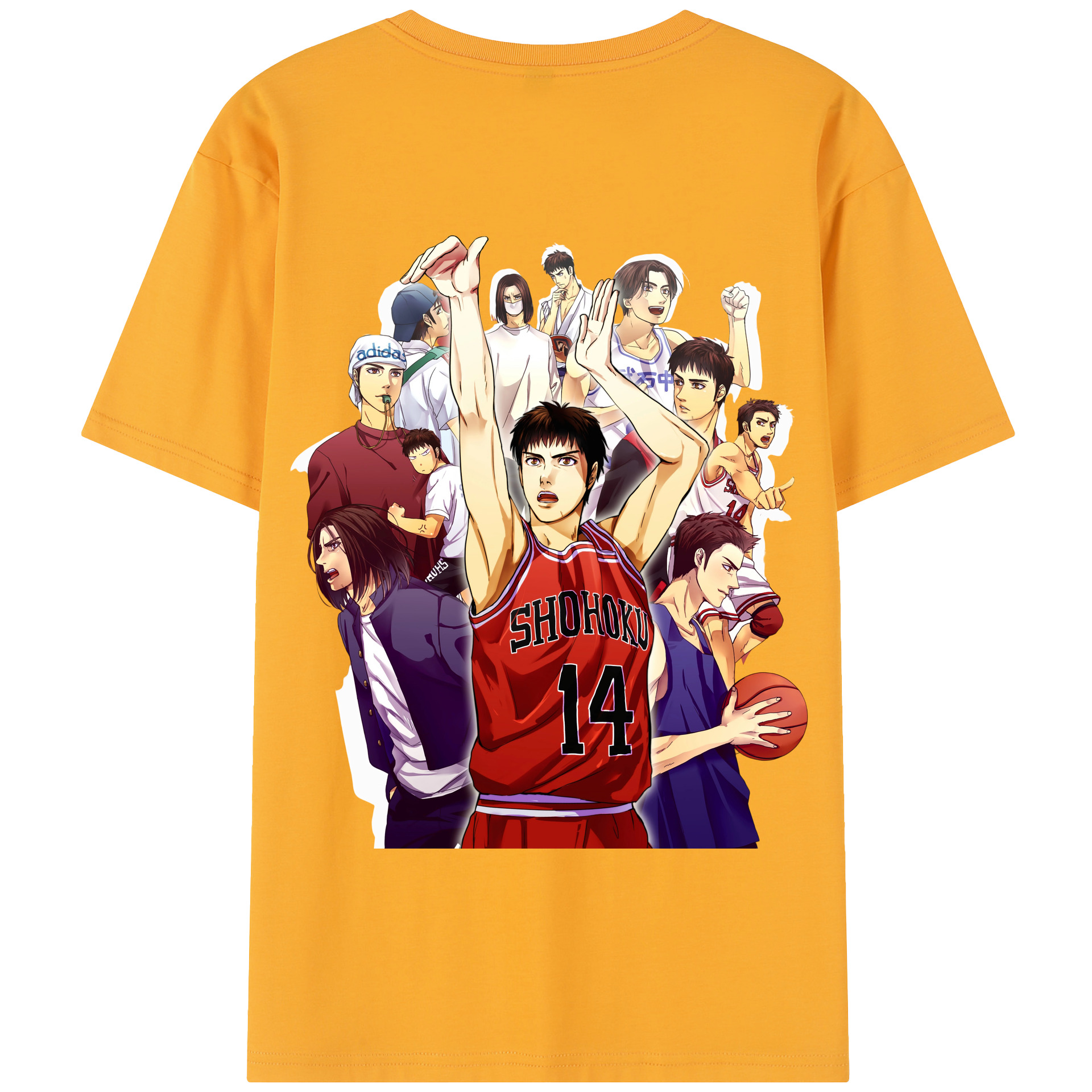 SLAM DUNK／スラムダンク 綿100％半袖Tシャツ（背面プリント）