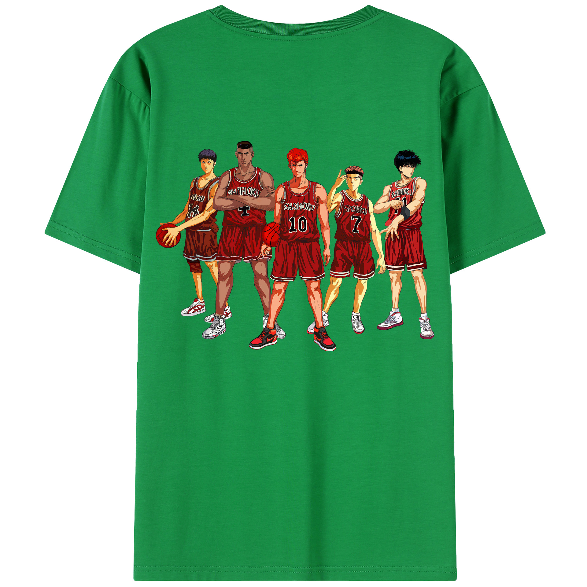 SLAM DUNK／スラムダンク 綿100％半袖Tシャツ（背面プリント）