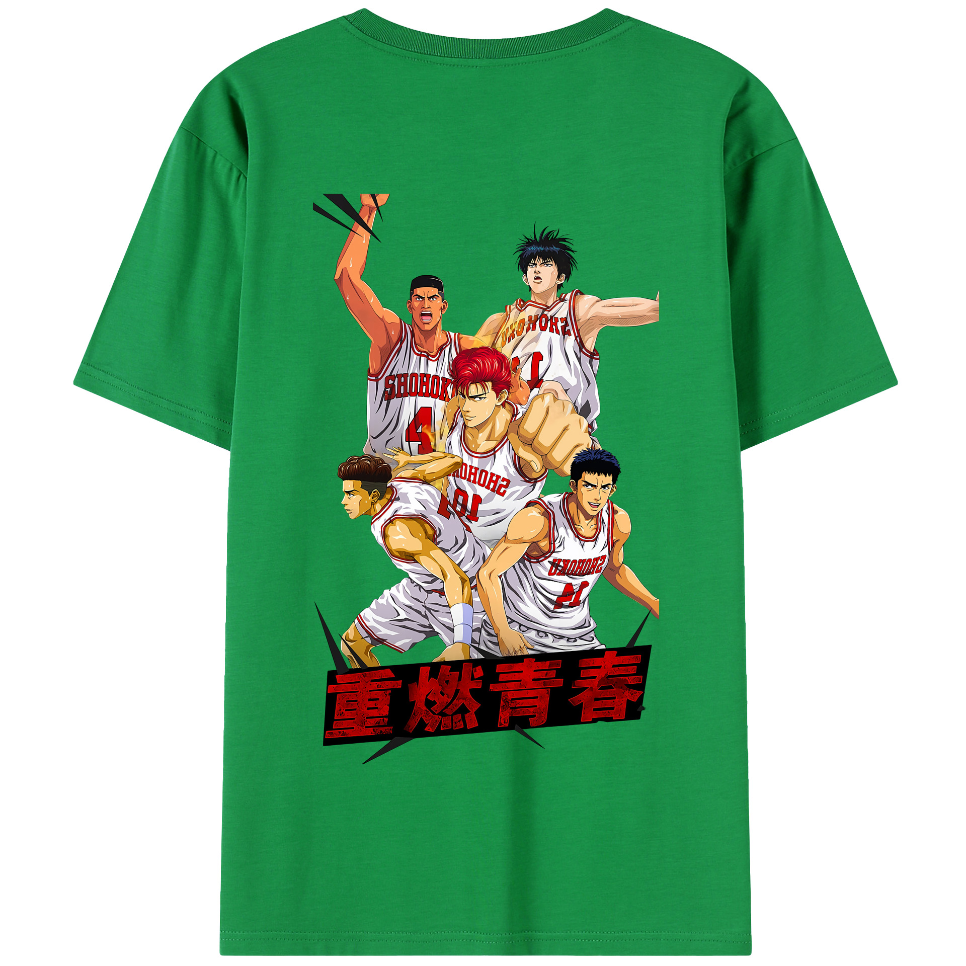 SLAM DUNK／スラムダンク 綿100％半袖Tシャツ（背面プリント）