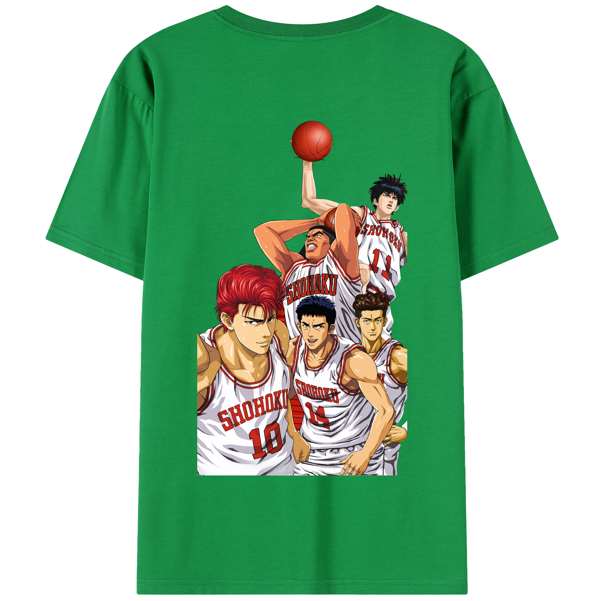 SLAM DUNK／スラムダンク 綿100％半袖Tシャツ（背面プリント）
