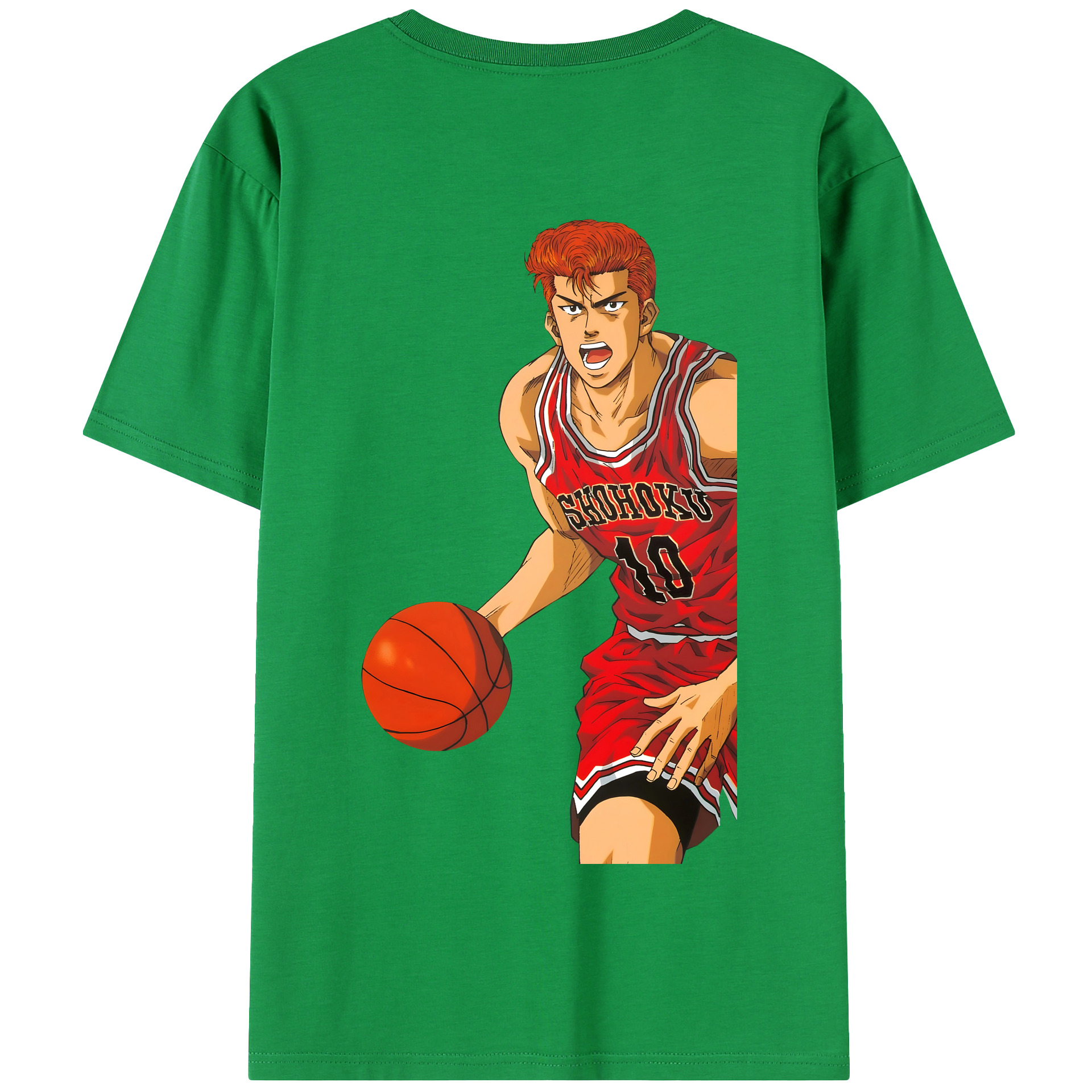 SLAM DUNK／スラムダンク 綿100％半袖Tシャツ（背面プリント）