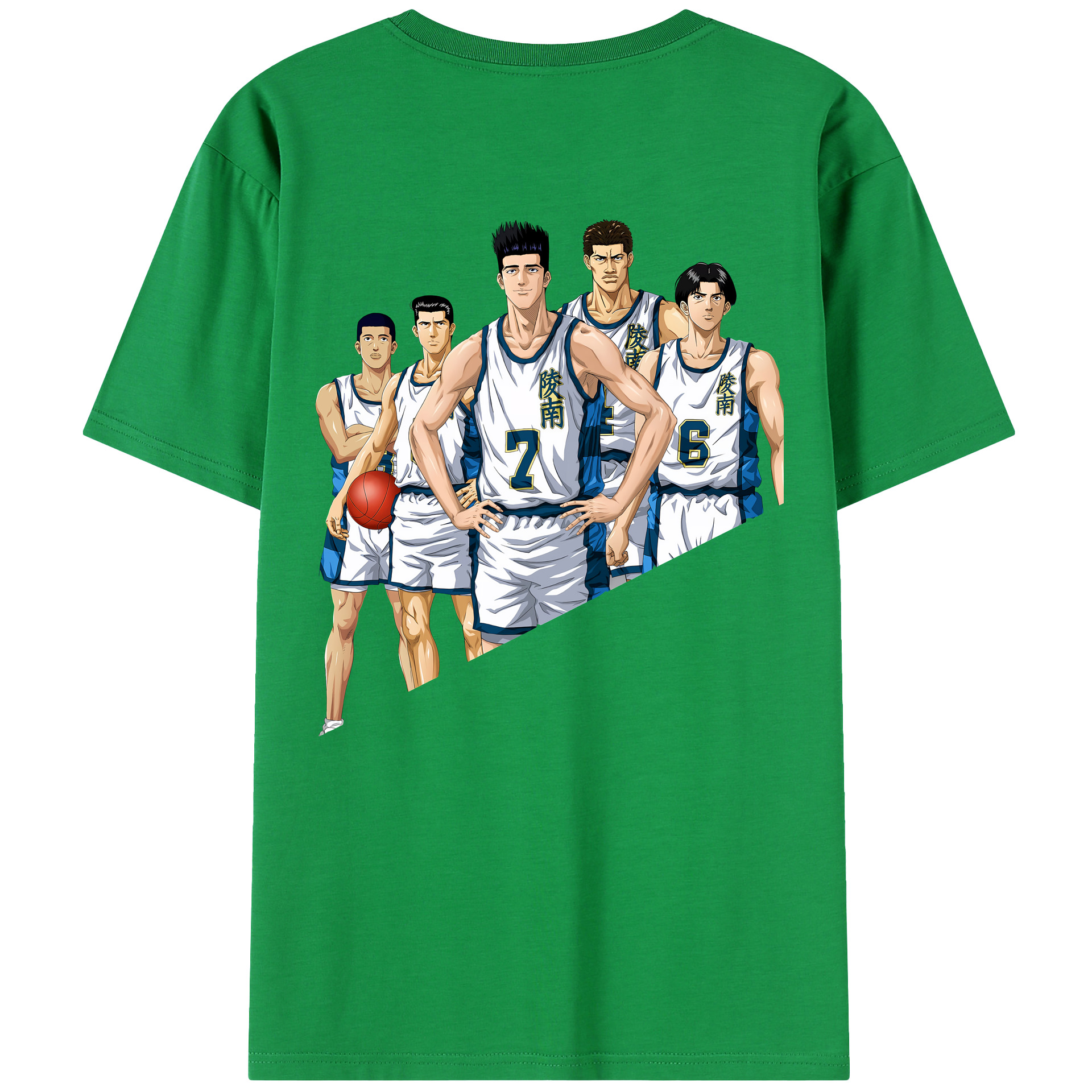 SLAM DUNK／スラムダンク 綿100％半袖Tシャツ（背面プリント）