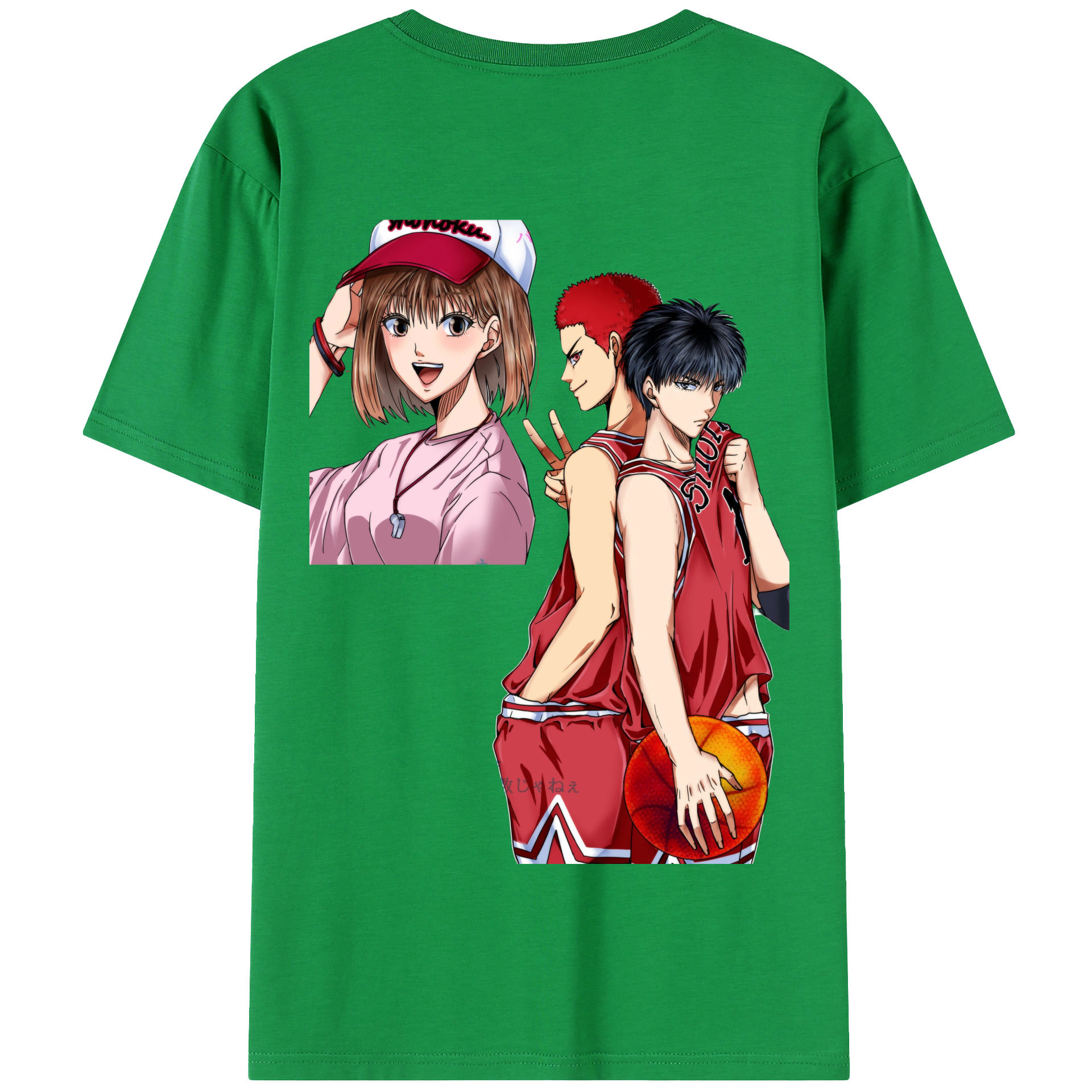 SLAM DUNK／スラムダンク 綿100％半袖Tシャツ（背面プリント）