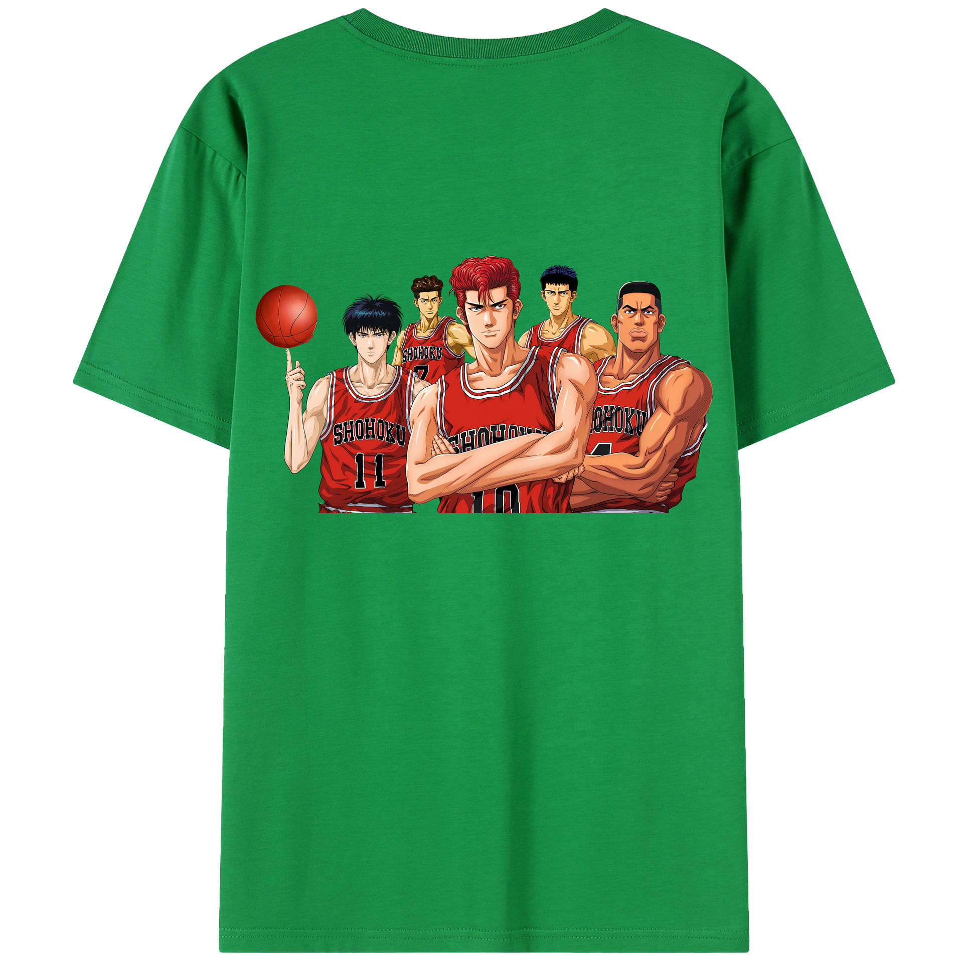 SLAM DUNK／スラムダンク 綿100％半袖Tシャツ（背面プリント）