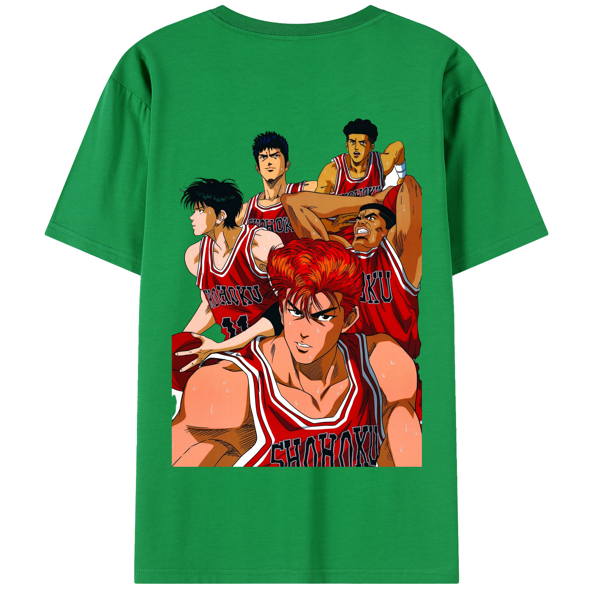 SLAM DUNK／スラムダンク 綿100％半袖Tシャツ（背面プリント）