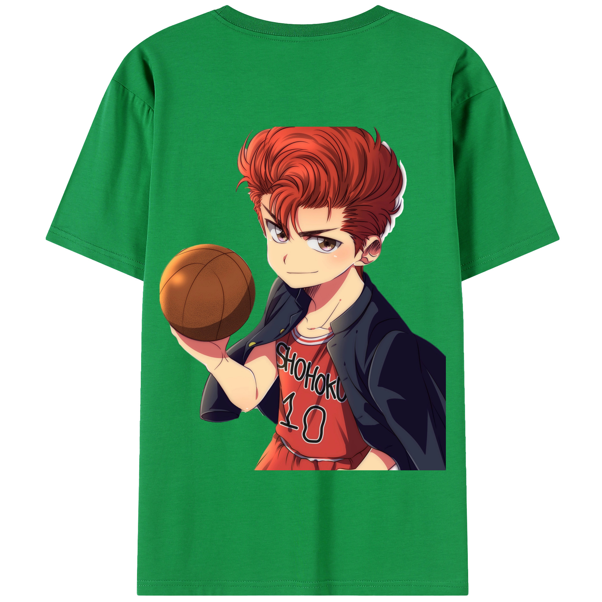 SLAM DUNK／スラムダンク 綿100％半袖Tシャツ（背面プリント）