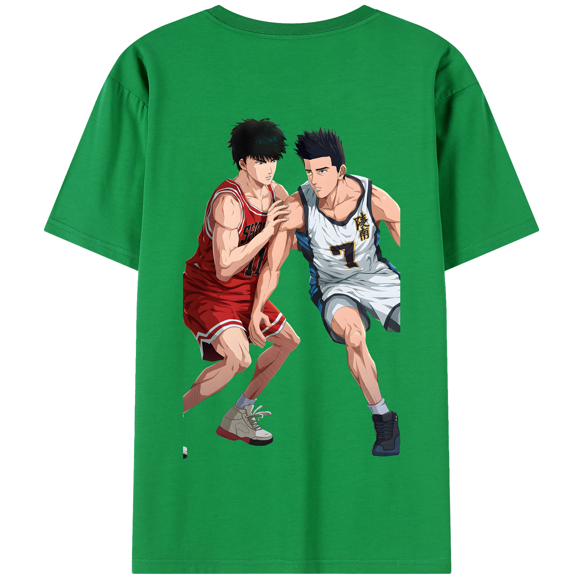 SLAM DUNK／スラムダンク 綿100％半袖Tシャツ（背面プリント）