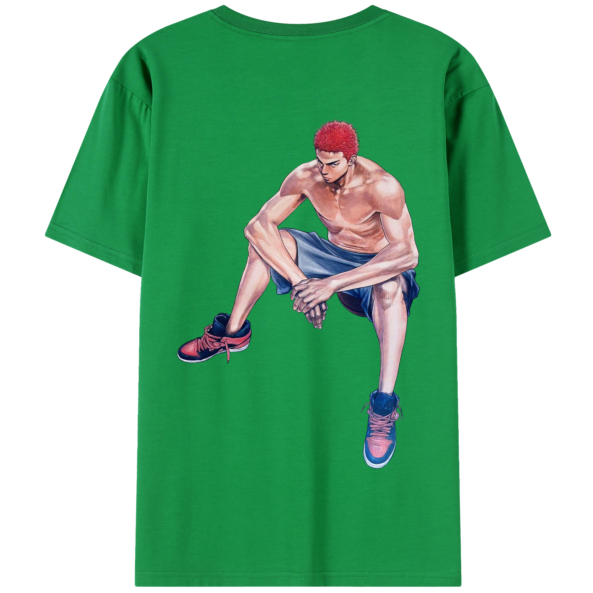 SLAM DUNK／スラムダンク 綿100％半袖Tシャツ（背面プリント）