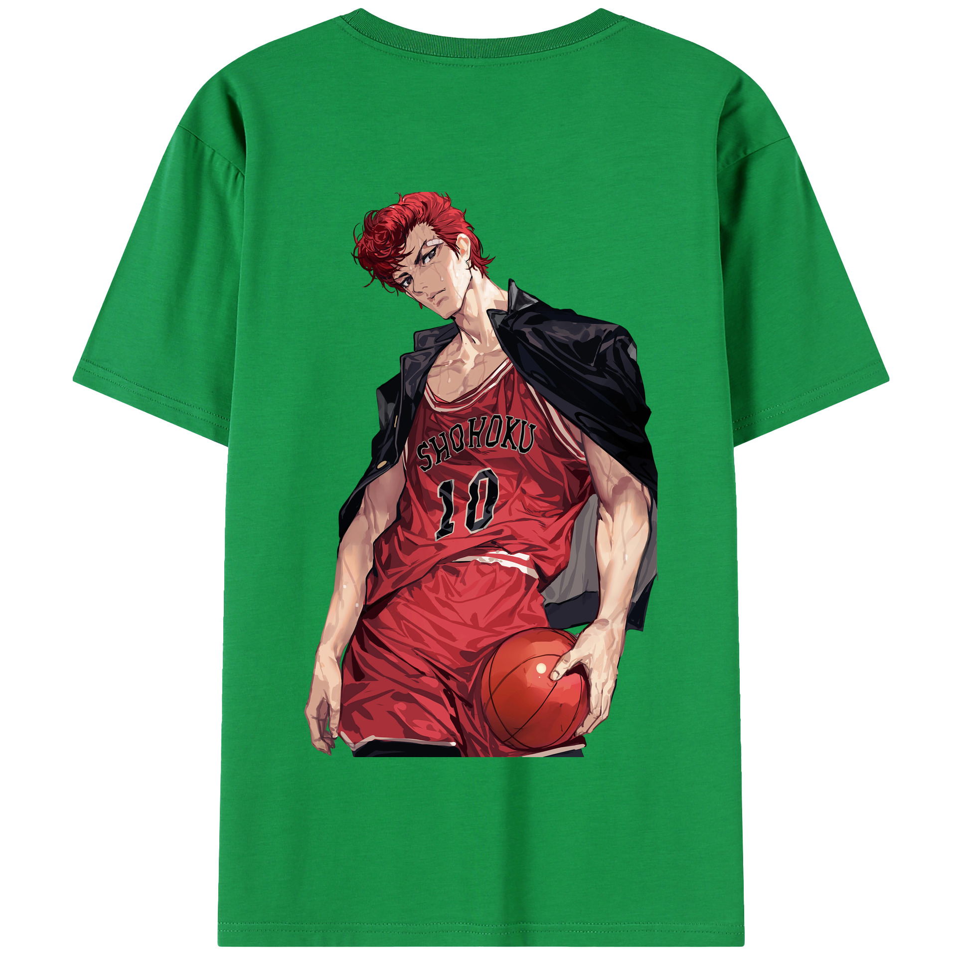 SLAM DUNK／スラムダンク 綿100％半袖Tシャツ（背面プリント）