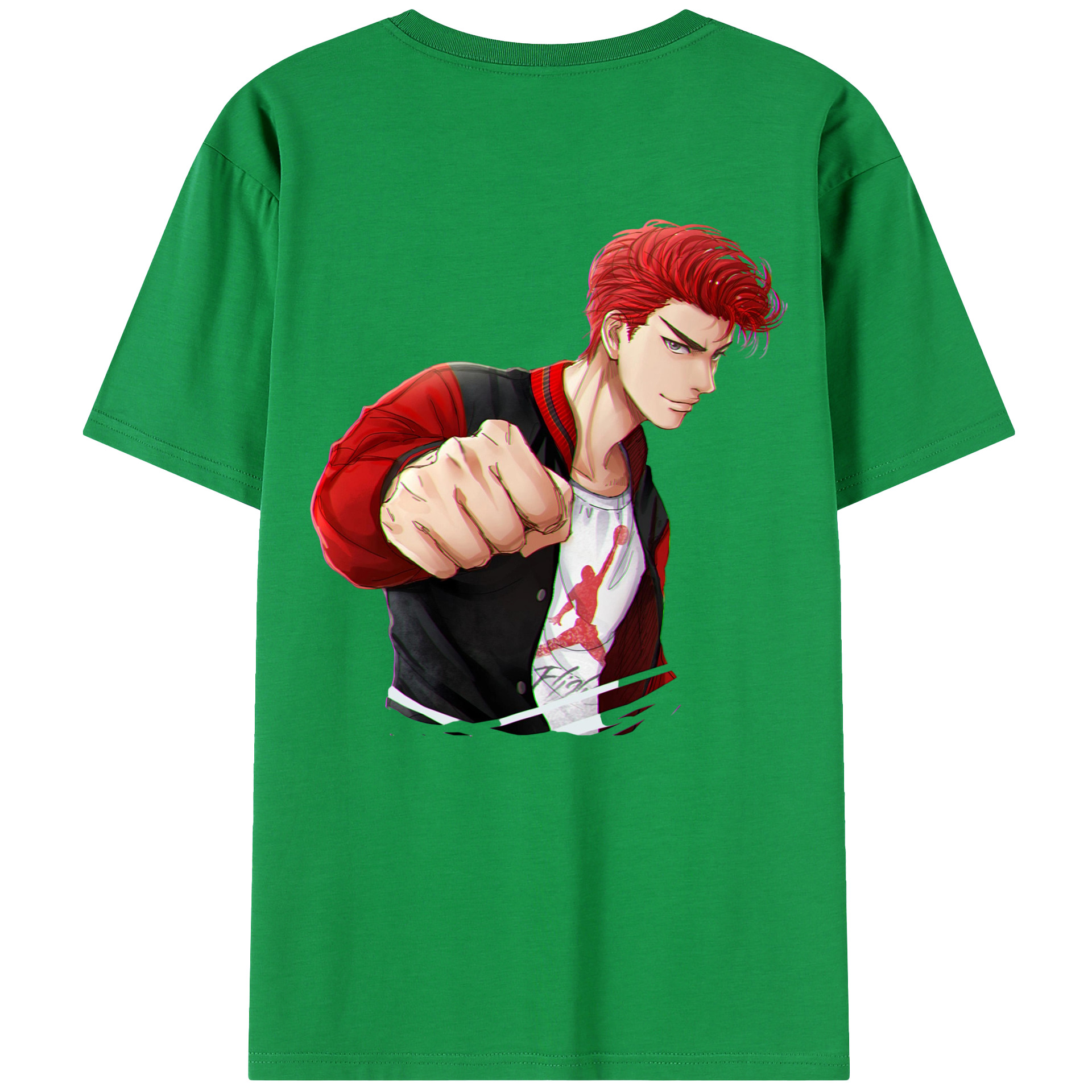 SLAM DUNK／スラムダンク 綿100％半袖Tシャツ（背面プリント）