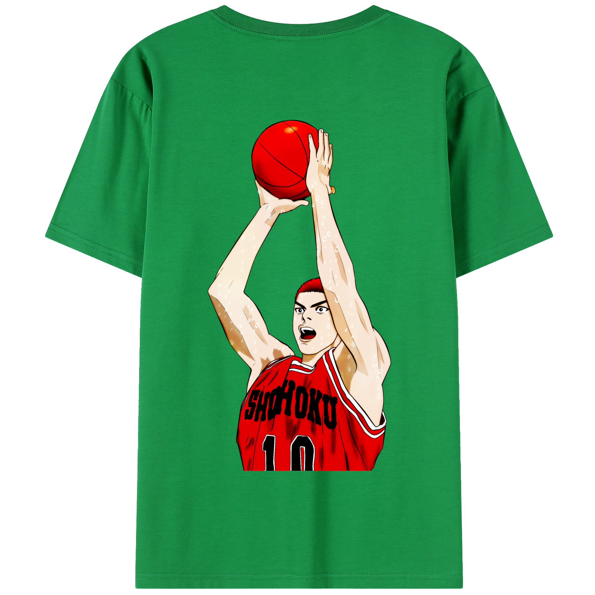 SLAM DUNK／スラムダンク 綿100％半袖Tシャツ（背面プリント）