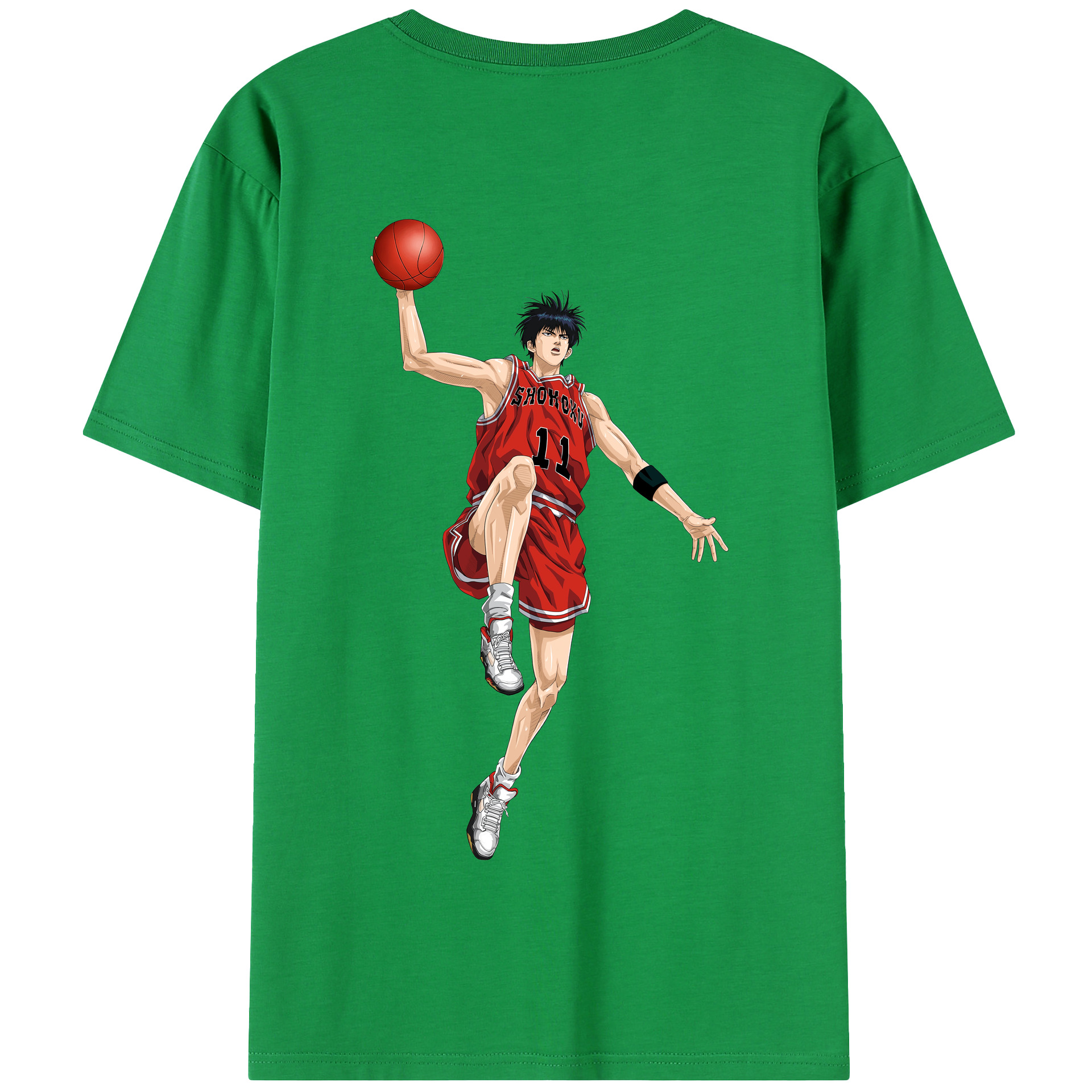 SLAM DUNK／スラムダンク 綿100％半袖Tシャツ（背面プリント）
