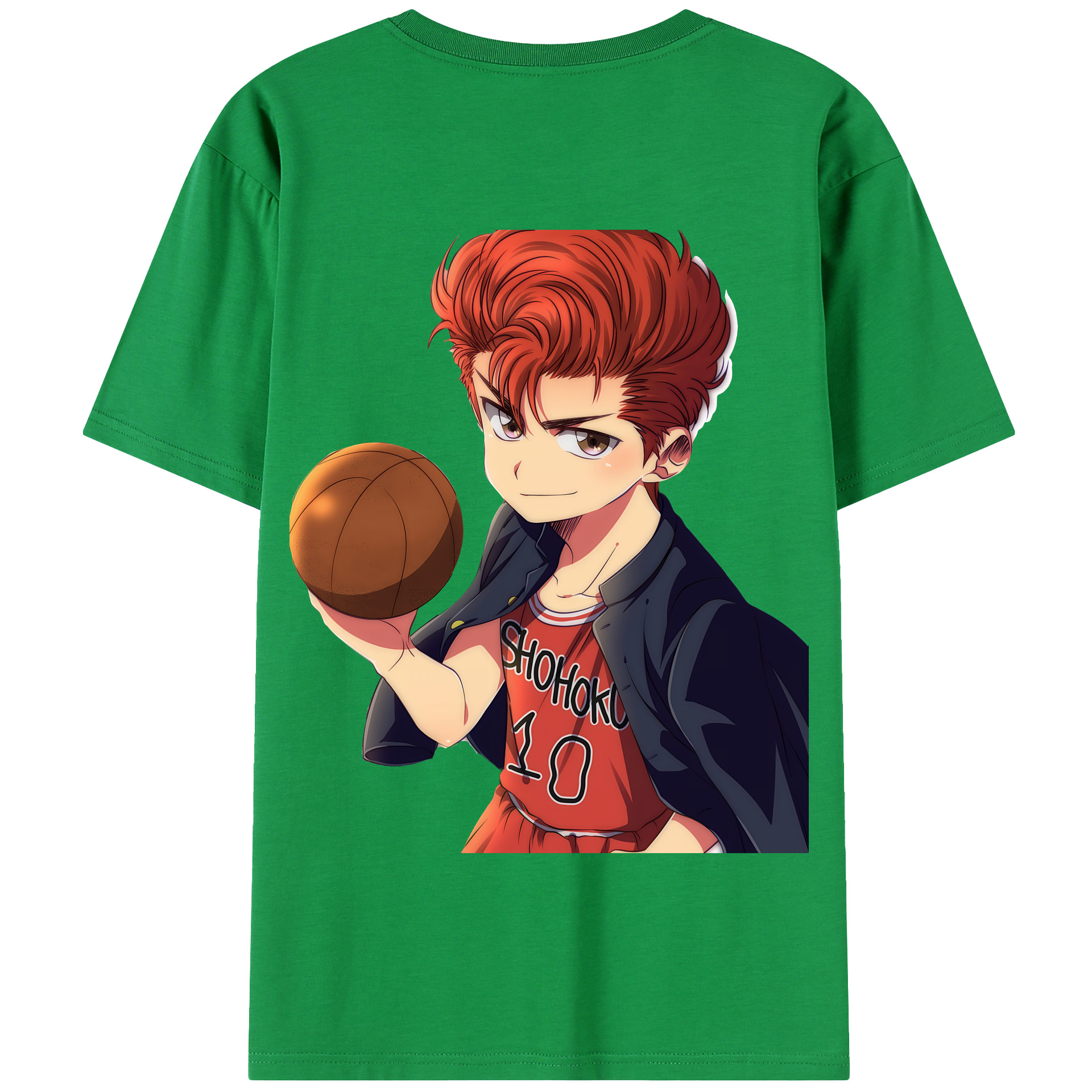 SLAM DUNK／スラムダンク 綿100％半袖Tシャツ（背面プリント）