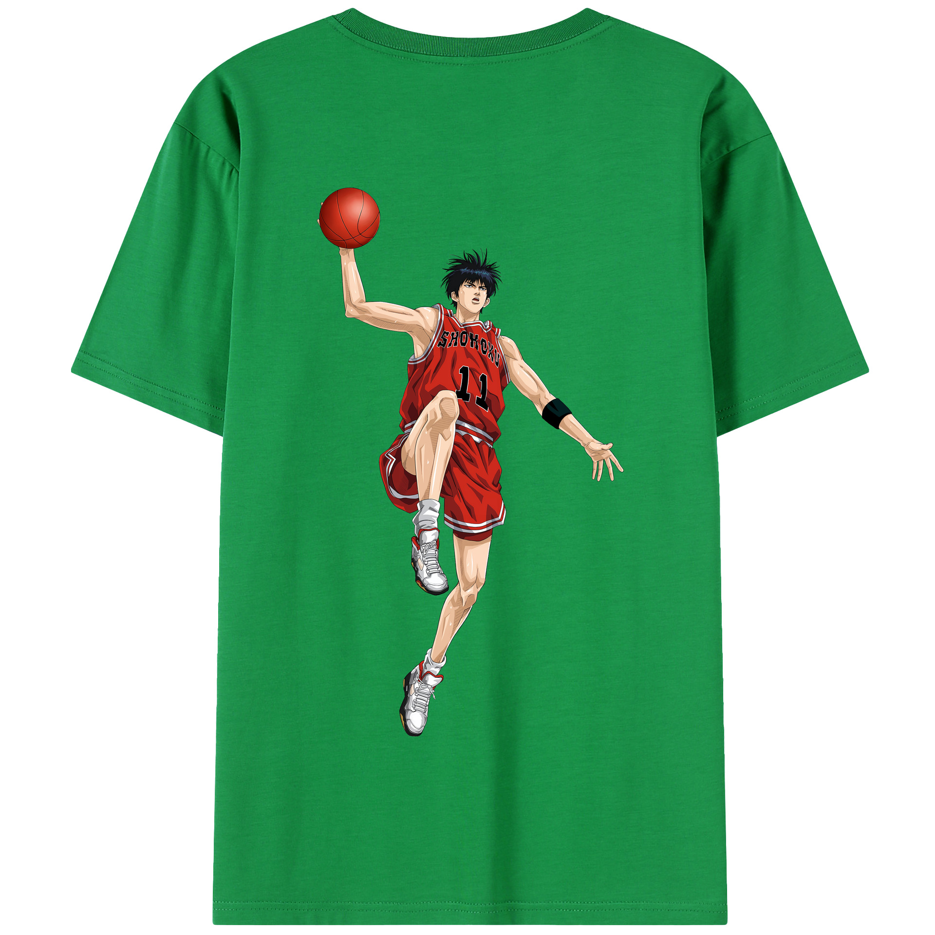 SLAM DUNK／スラムダンク 綿100％半袖Tシャツ（背面プリント）