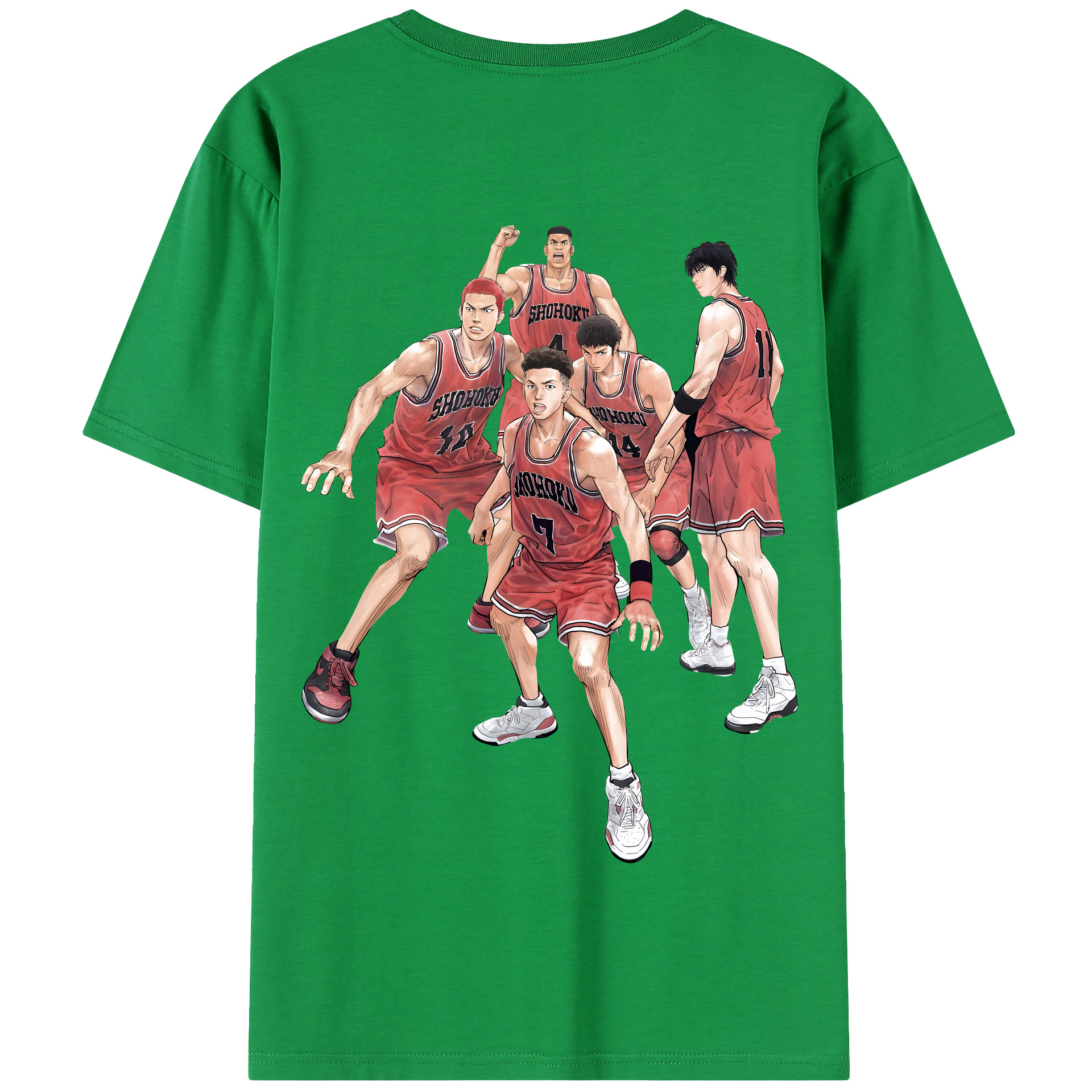 SLAM DUNK／スラムダンク 綿100％半袖Tシャツ（背面プリント）