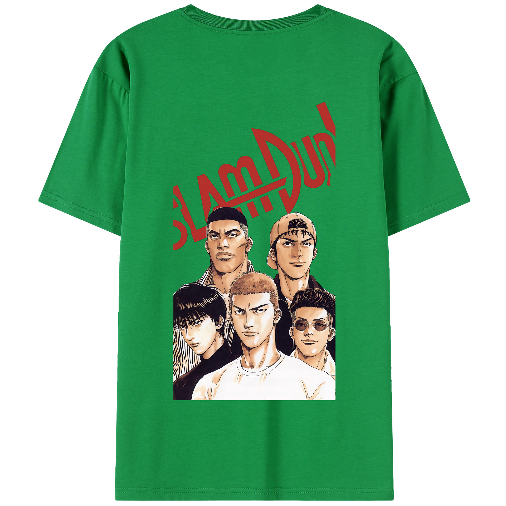 SLAM DUNK／スラムダンク 綿100％半袖Tシャツ（背面プリント）