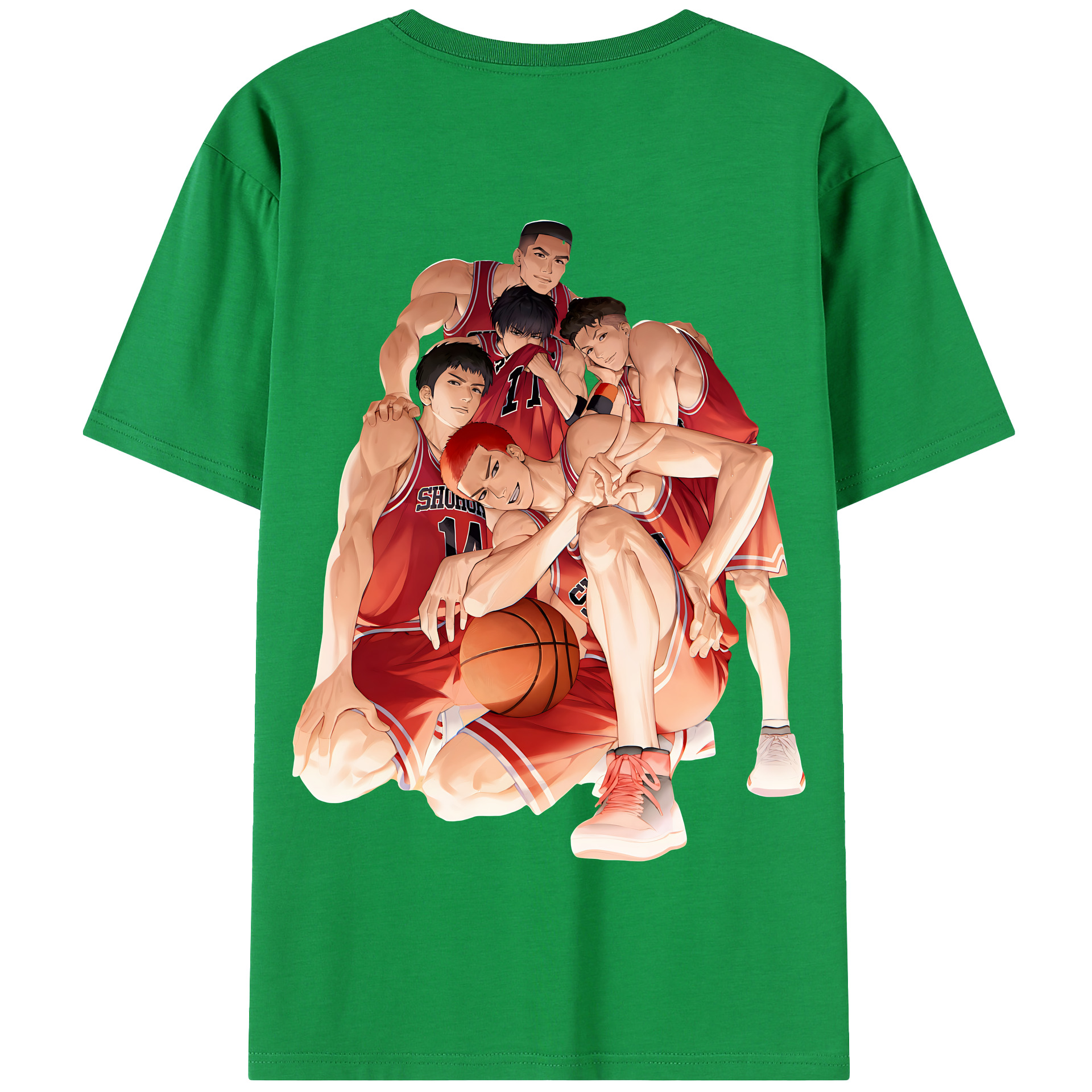 （画像用） SLAM DUNK／スラムダンク 綿100％半袖Tシャツ（背面プリント）