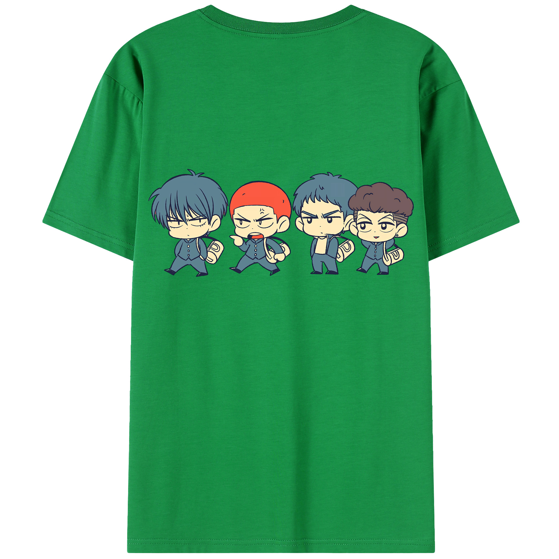 SLAM DUNK／スラムダンク 綿100％半袖Tシャツ（背面プリント）