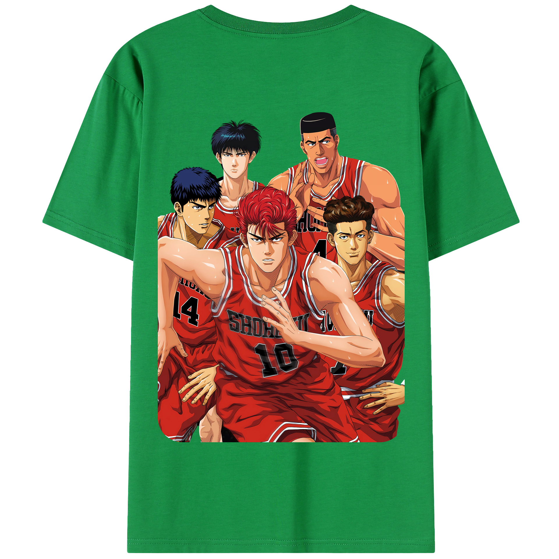 SLAM DUNK／スラムダンク 綿100％半袖Tシャツ（背面プリント）