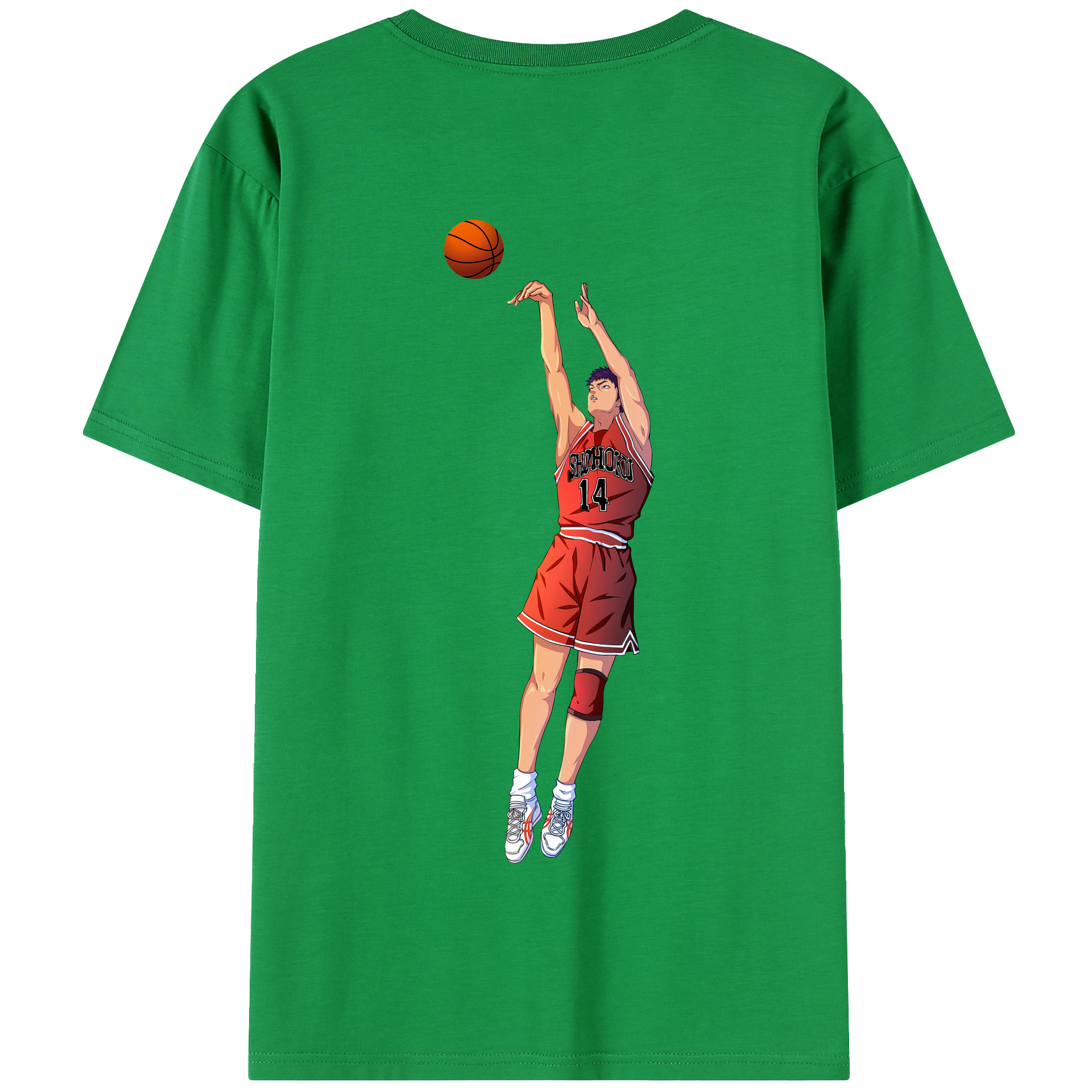 SLAM DUNK／スラムダンク 綿100％半袖Tシャツ（背面プリント）