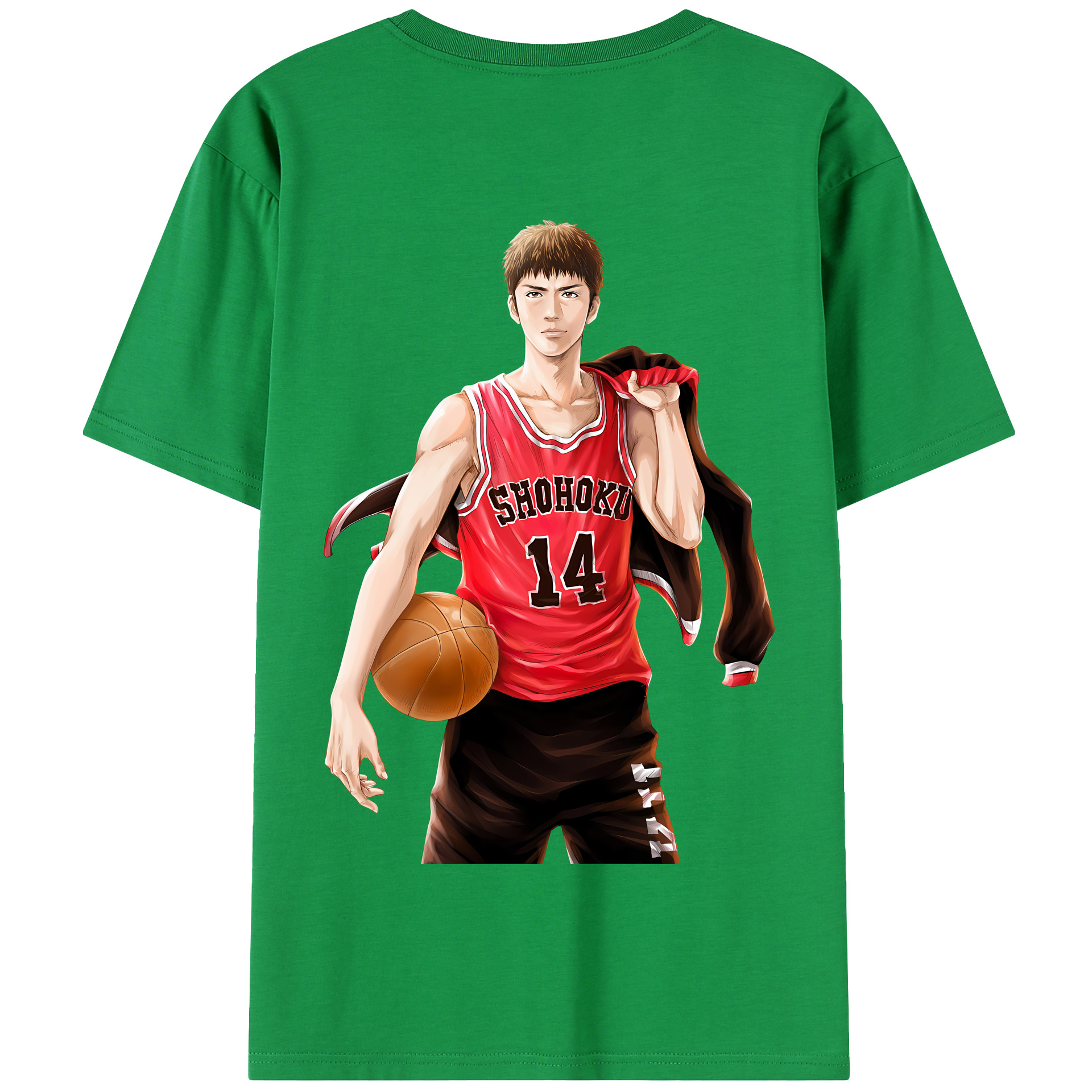 SLAM DUNK／スラムダンク 綿100％半袖Tシャツ（背面プリント）
