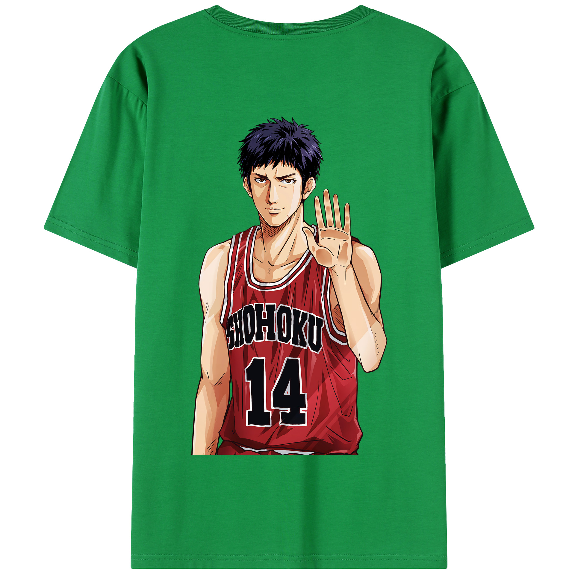 SLAM DUNK／スラムダンク 綿100％半袖Tシャツ（背面プリント）