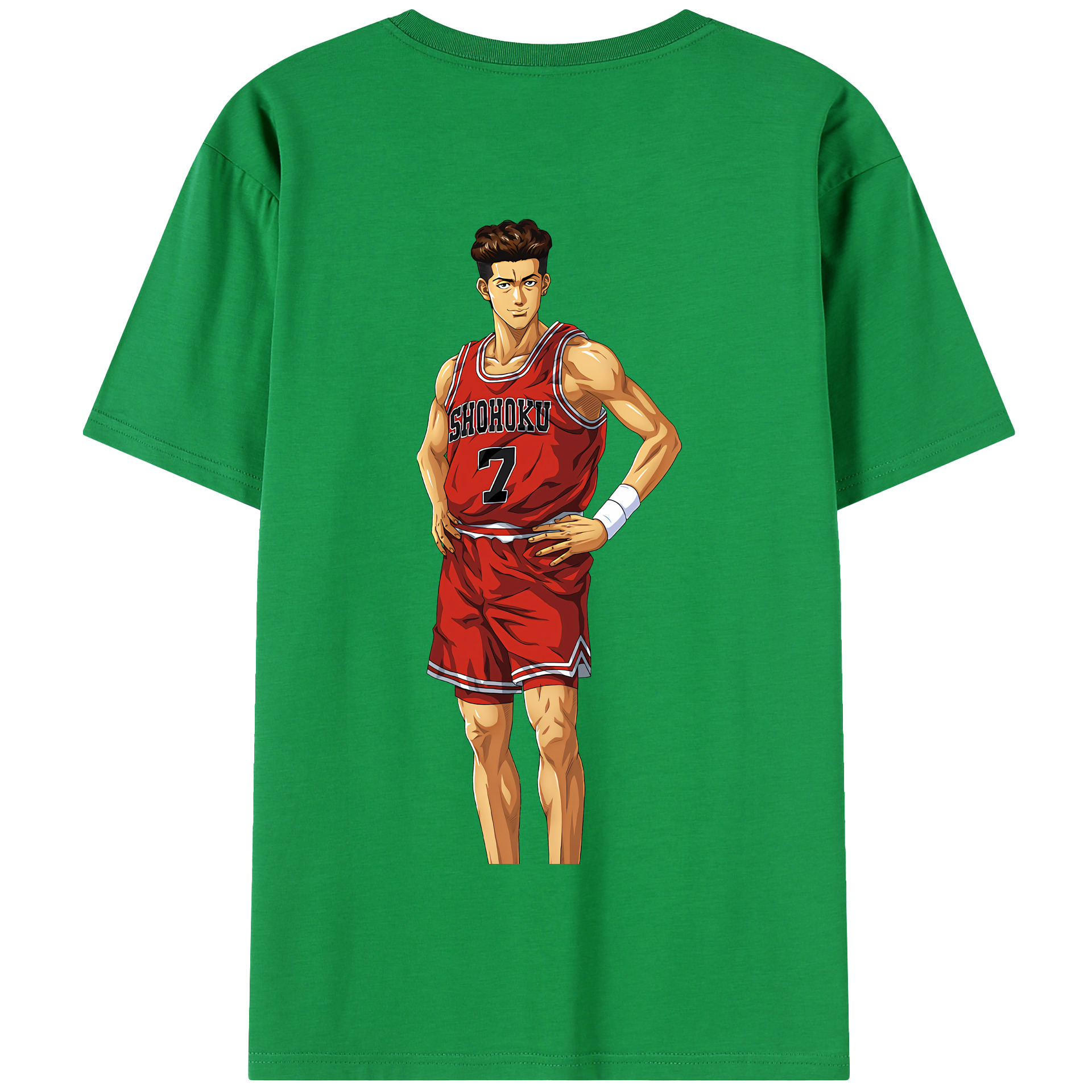 SLAM DUNK／スラムダンク 綿100％半袖Tシャツ（背面プリント）