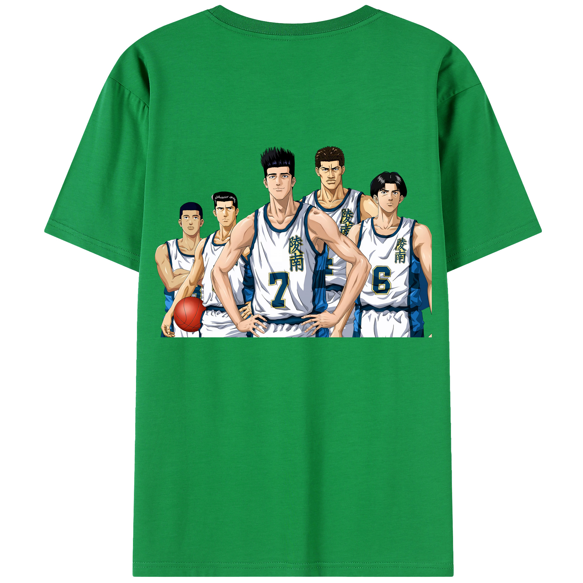 SLAM DUNK／スラムダンク 綿100％半袖Tシャツ（背面プリント）